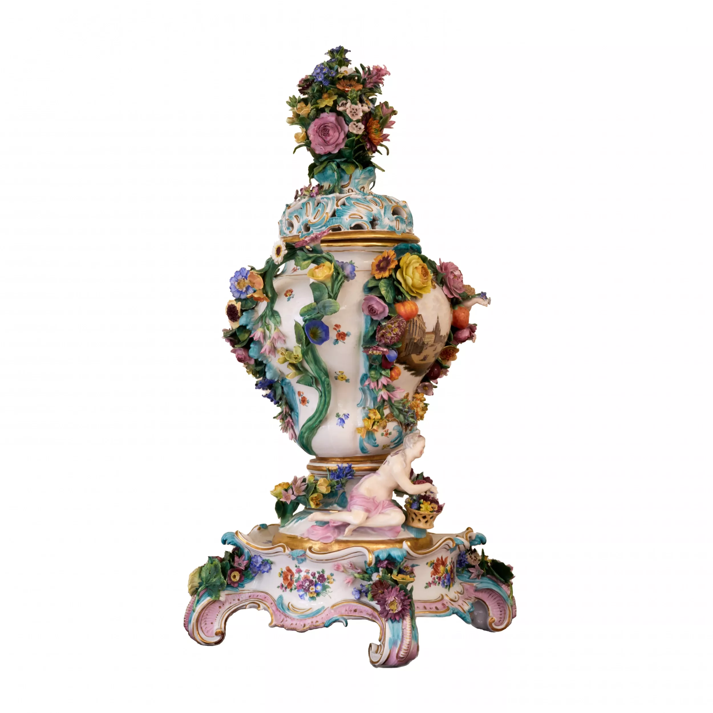 A grandiose porcelain vase 