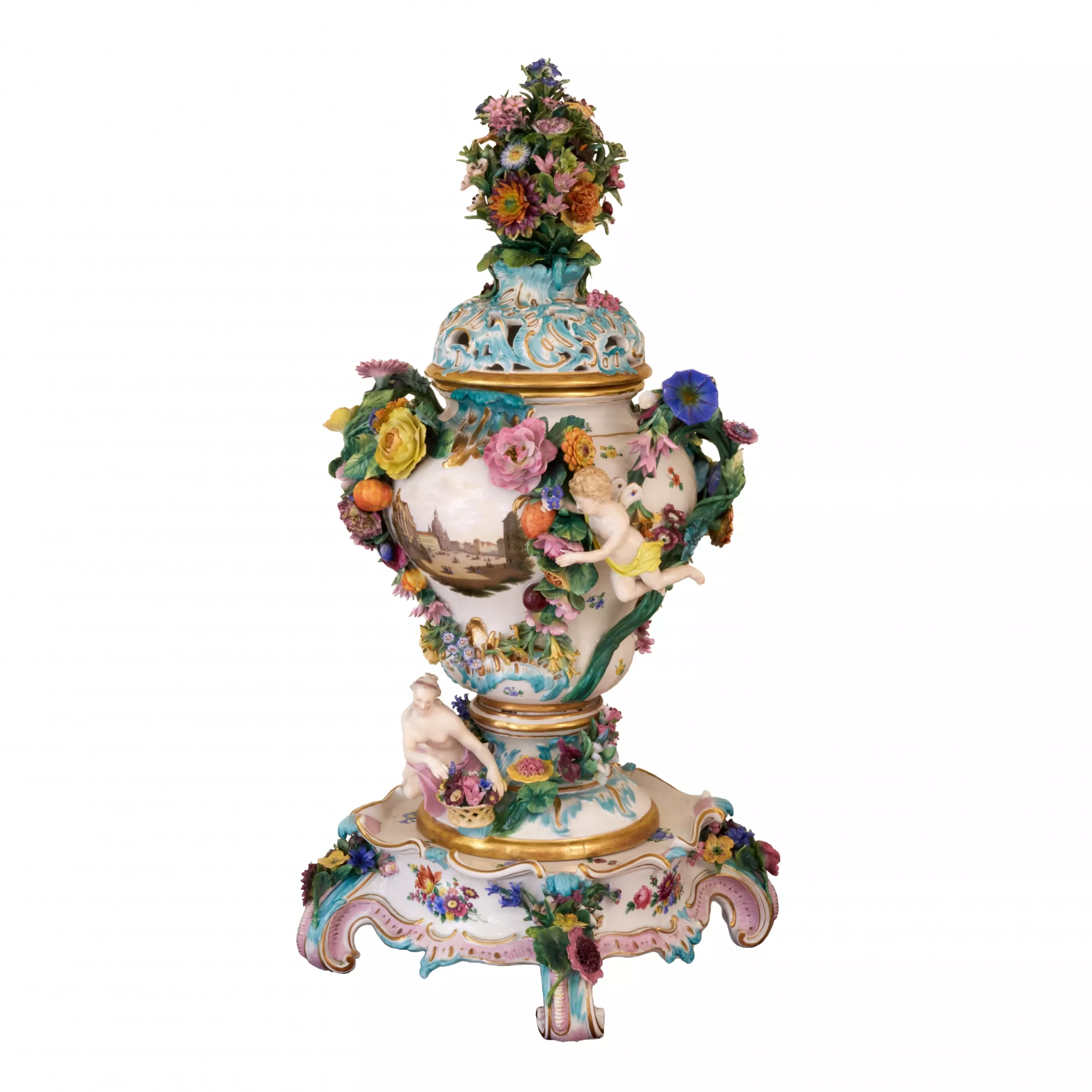A grandiose porcelain vase 