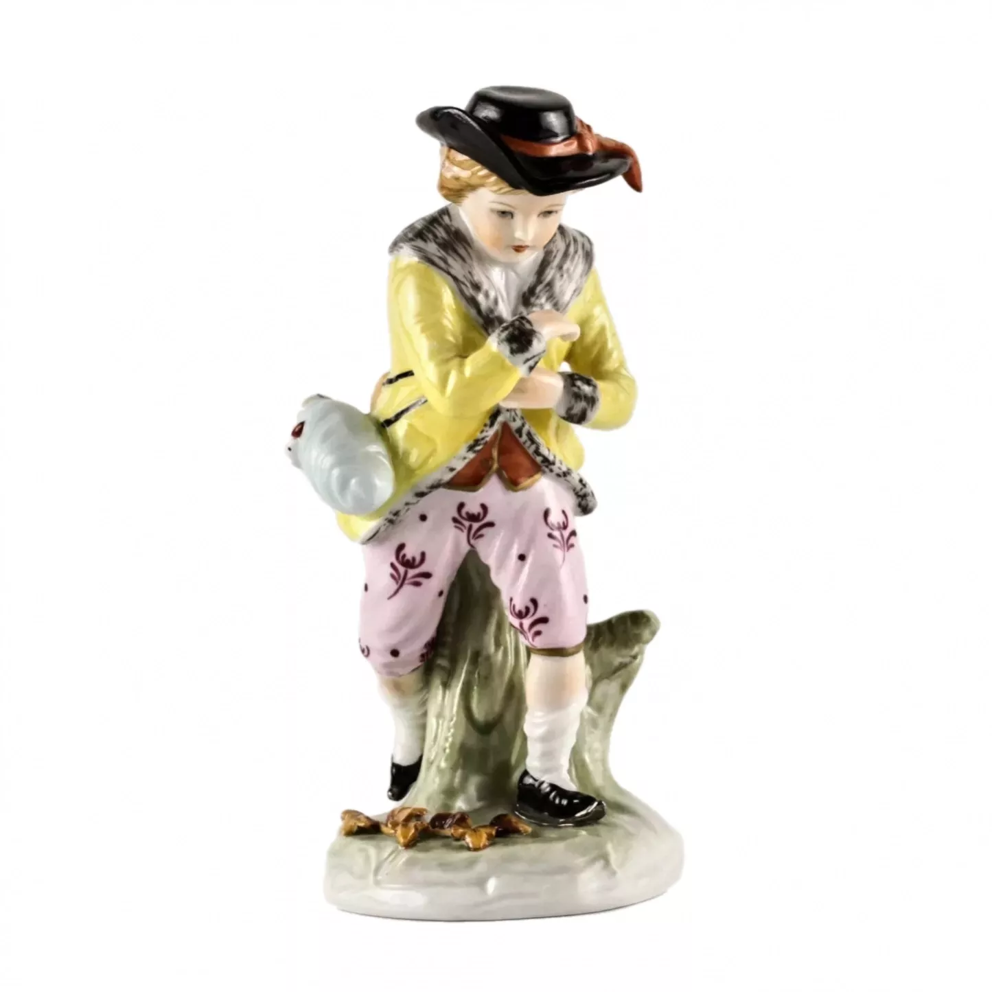 Figurine en porcelaine - allegorie de lhiver. SITZENDORF. 