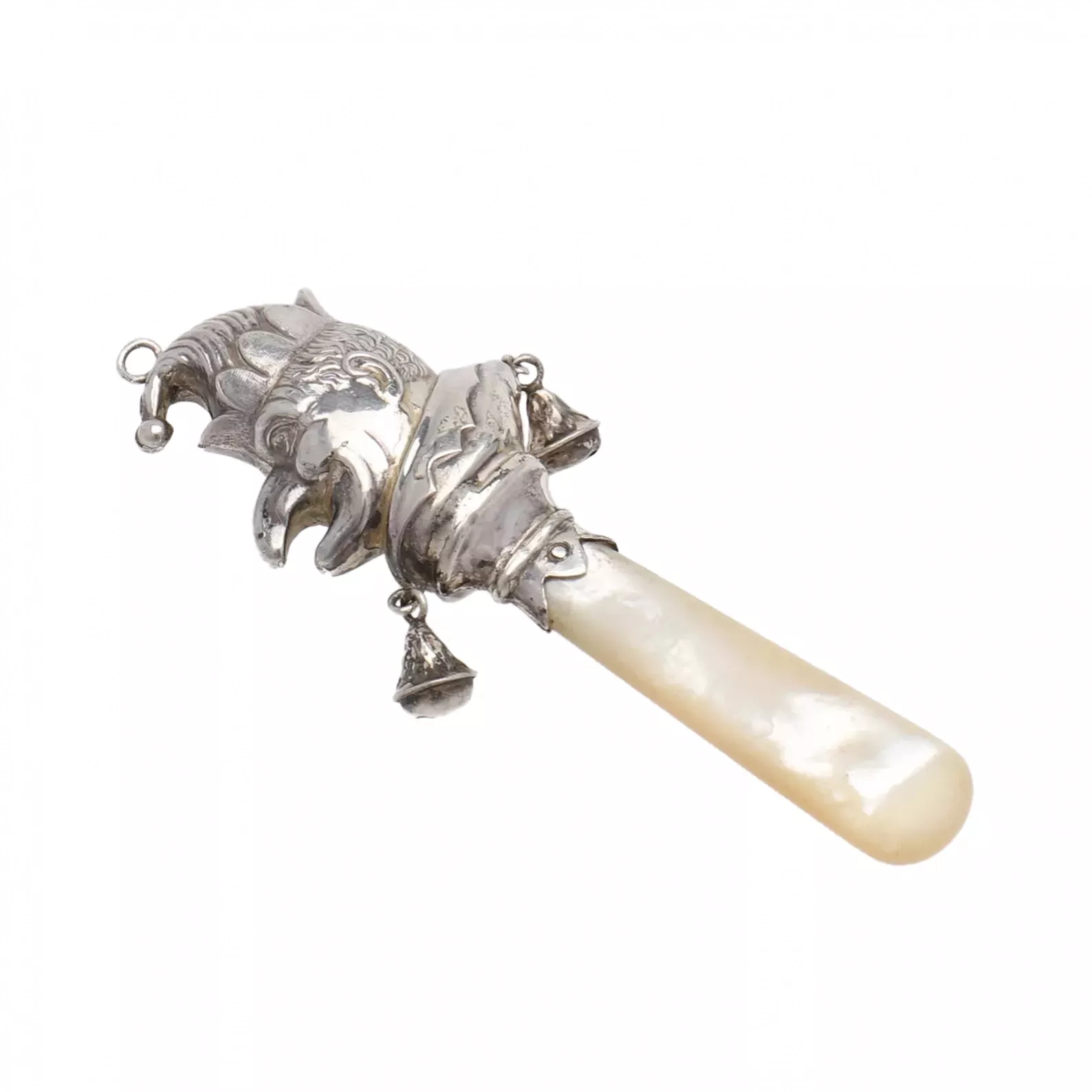 Hochet anglais en argent 