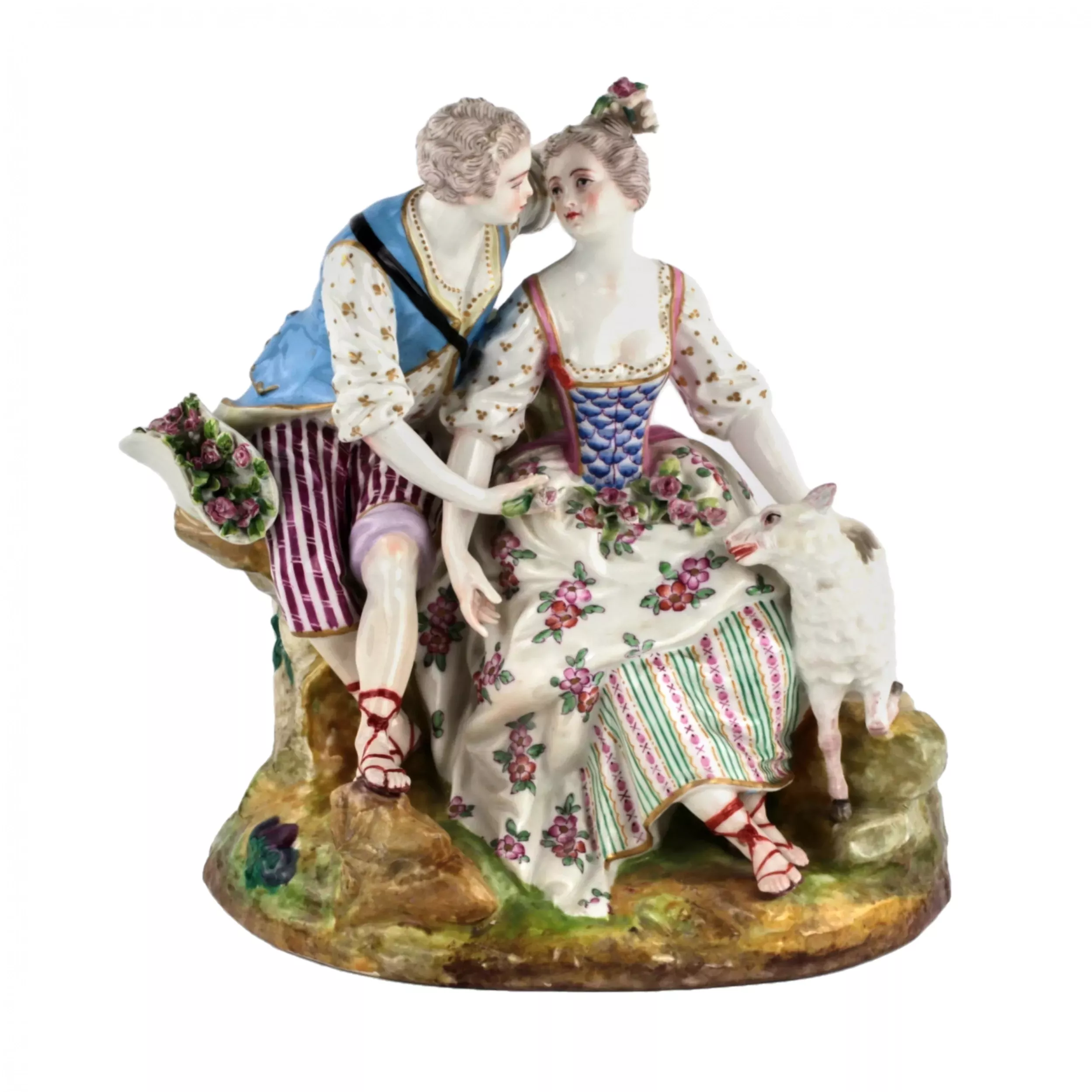 Meissen porcelain composition Couple in love