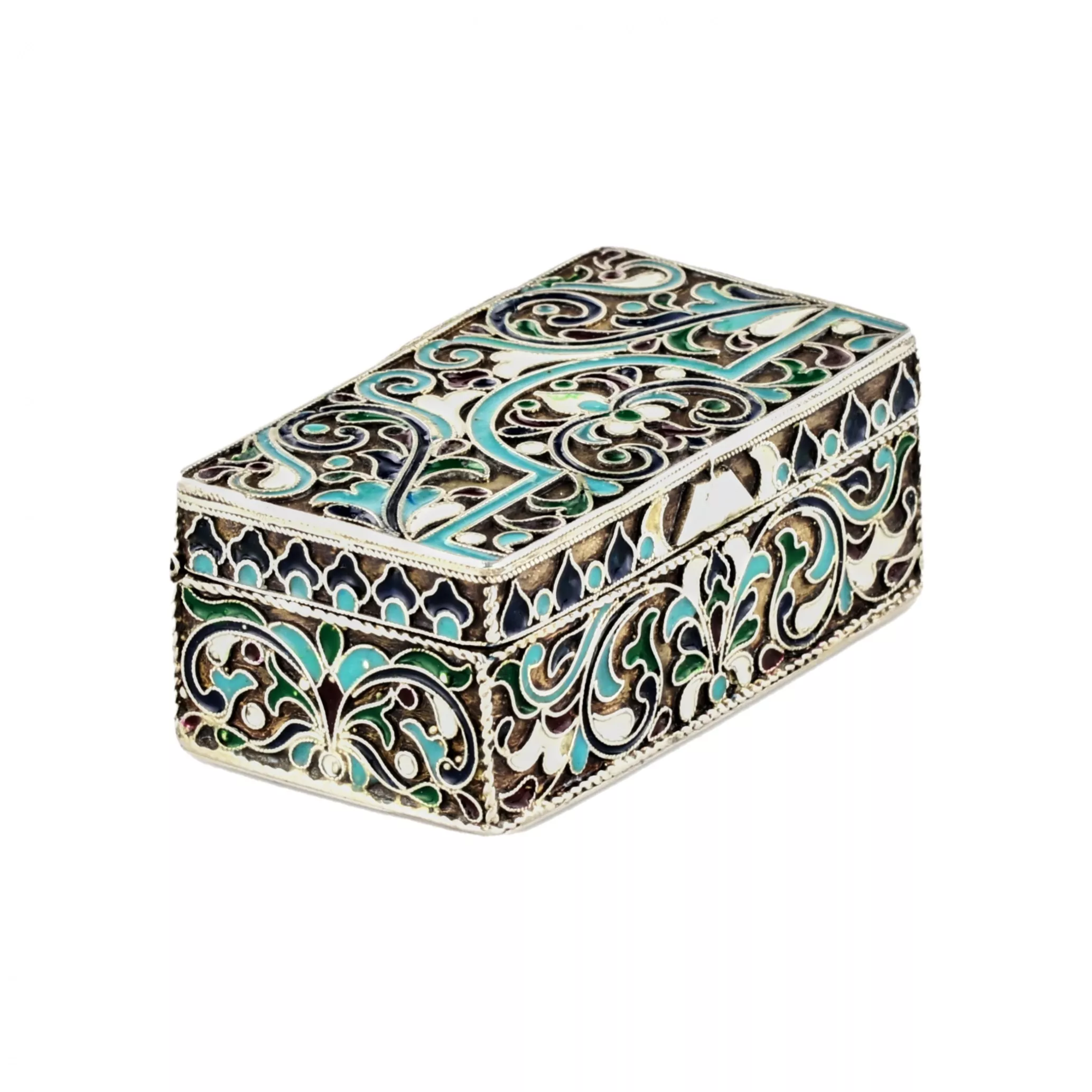 Tabatière rectangulaire en argent