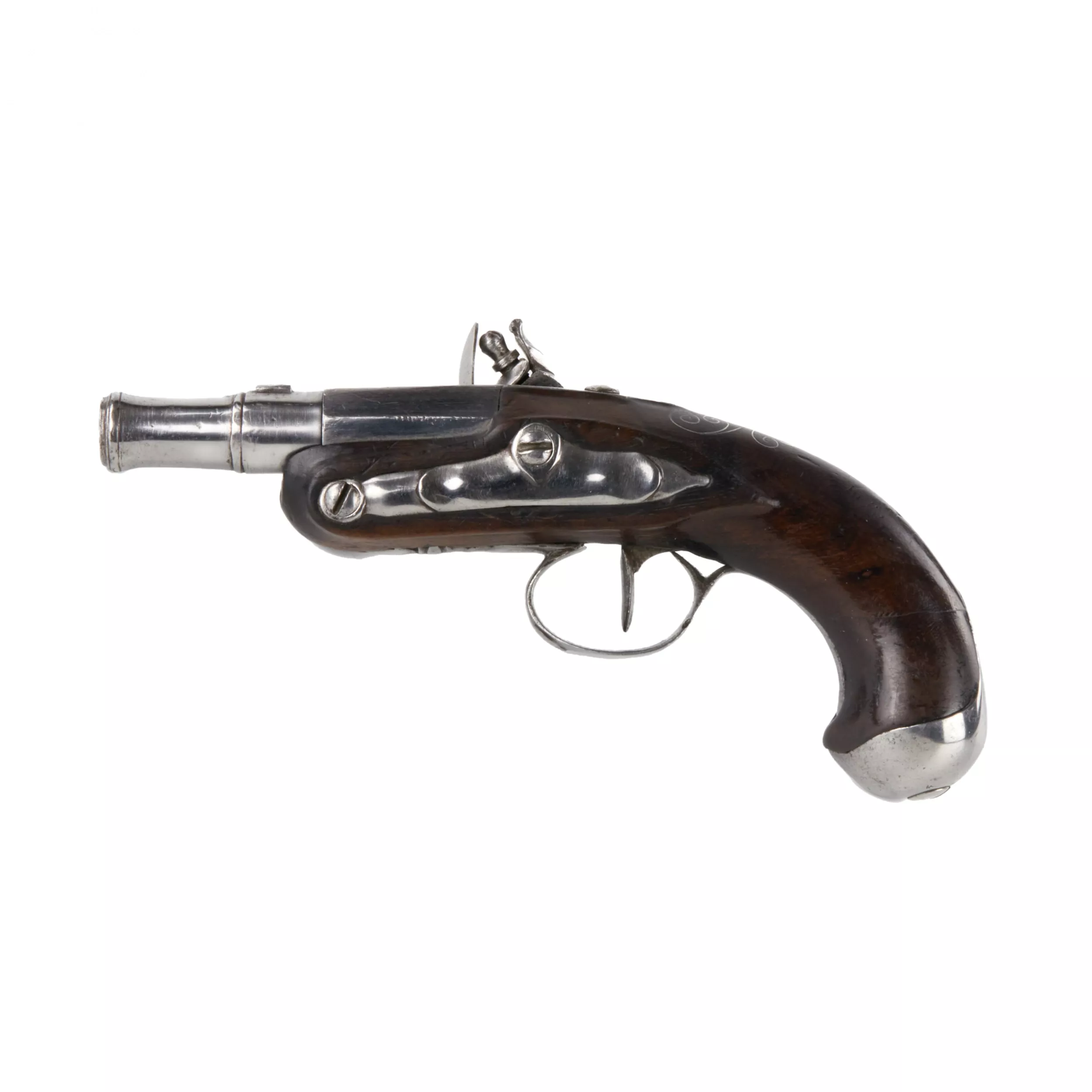 Pistolet à silex de poche. 