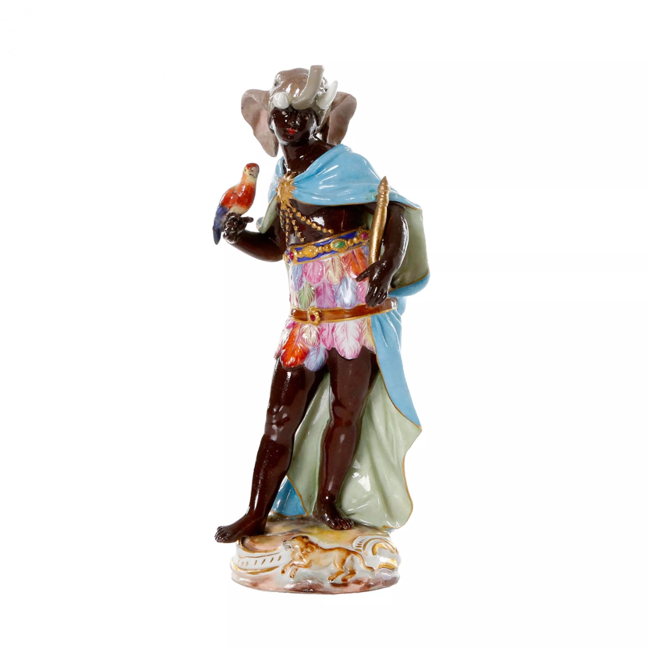 Figurine en porcelaine allegorie 