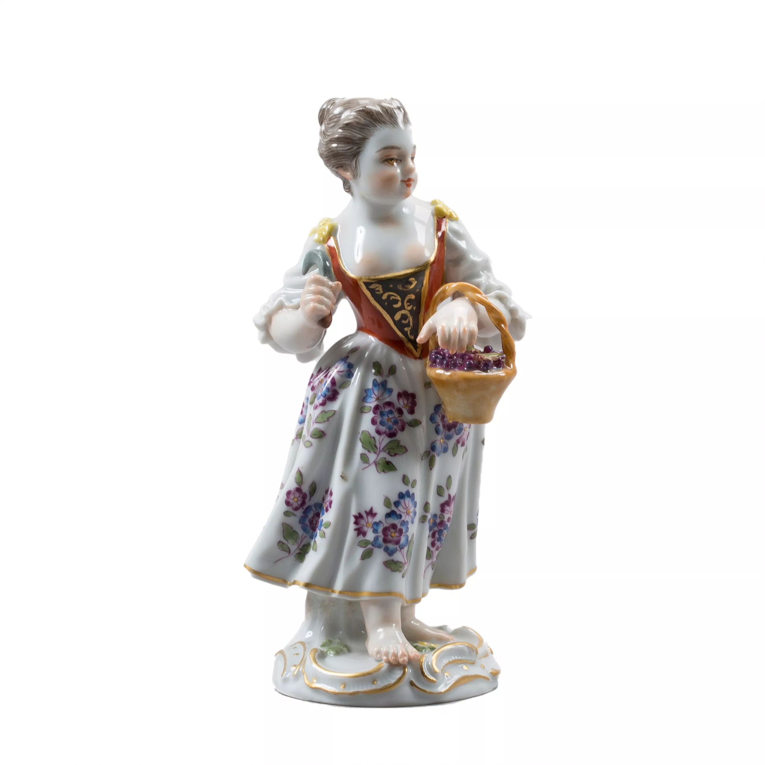 Fille avec un panier. Meissen