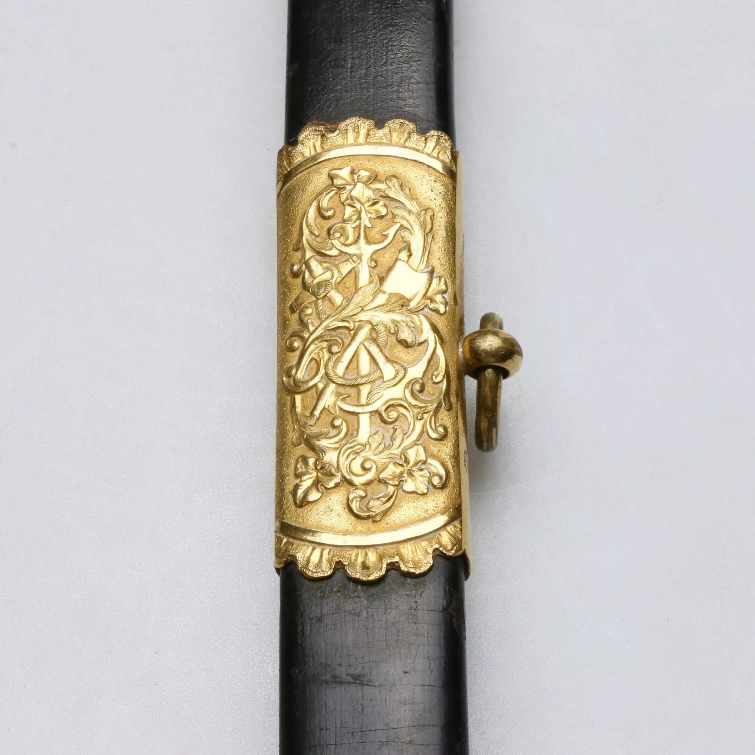 SABRE D`OFFICIER DE LA MARINE ROYALE SUÉDOISE. SUÈDE. SECONDE MOITIÉ DU XIXe SIÈCLE