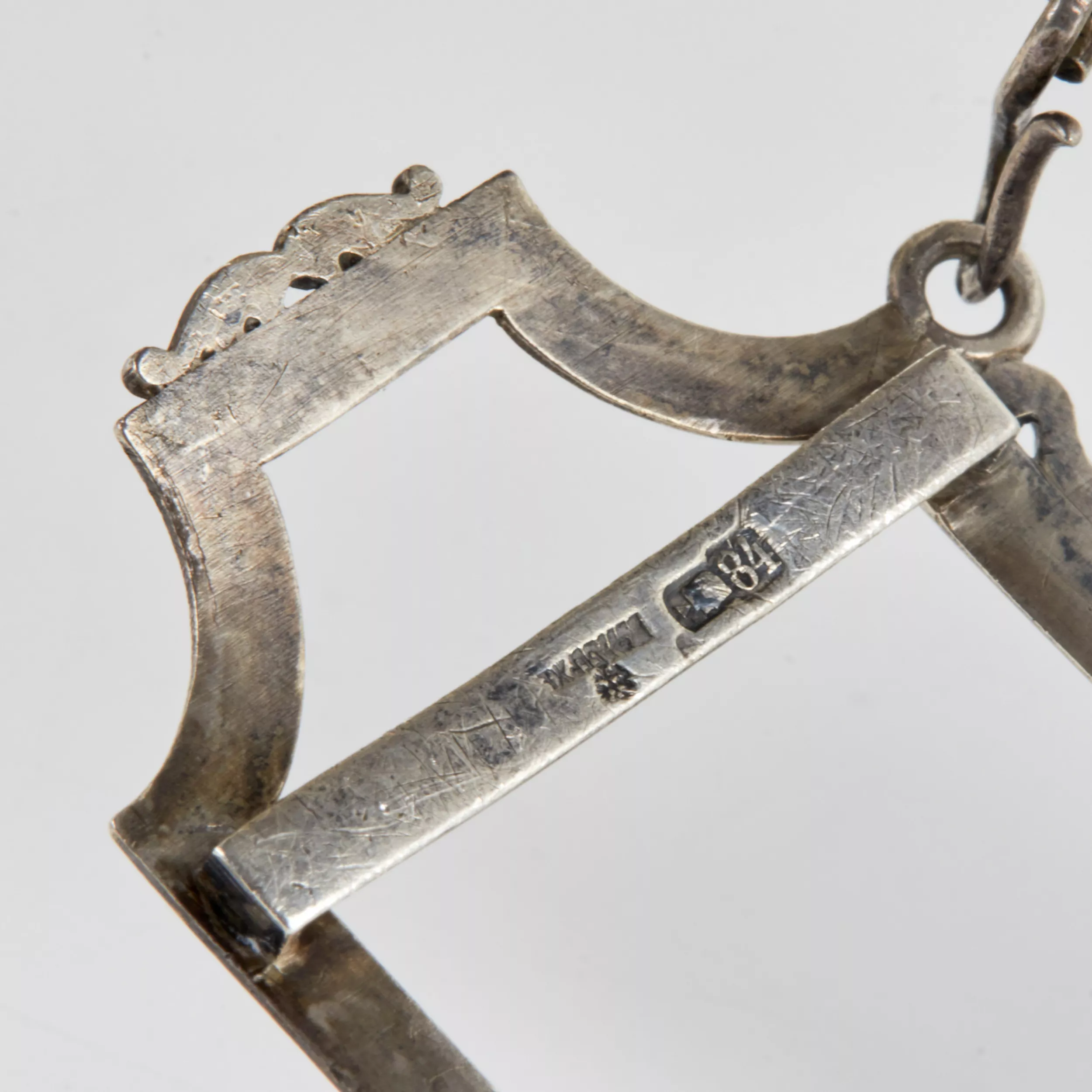 Paire de cruches Faberge de luxe. Cristal en argent. 