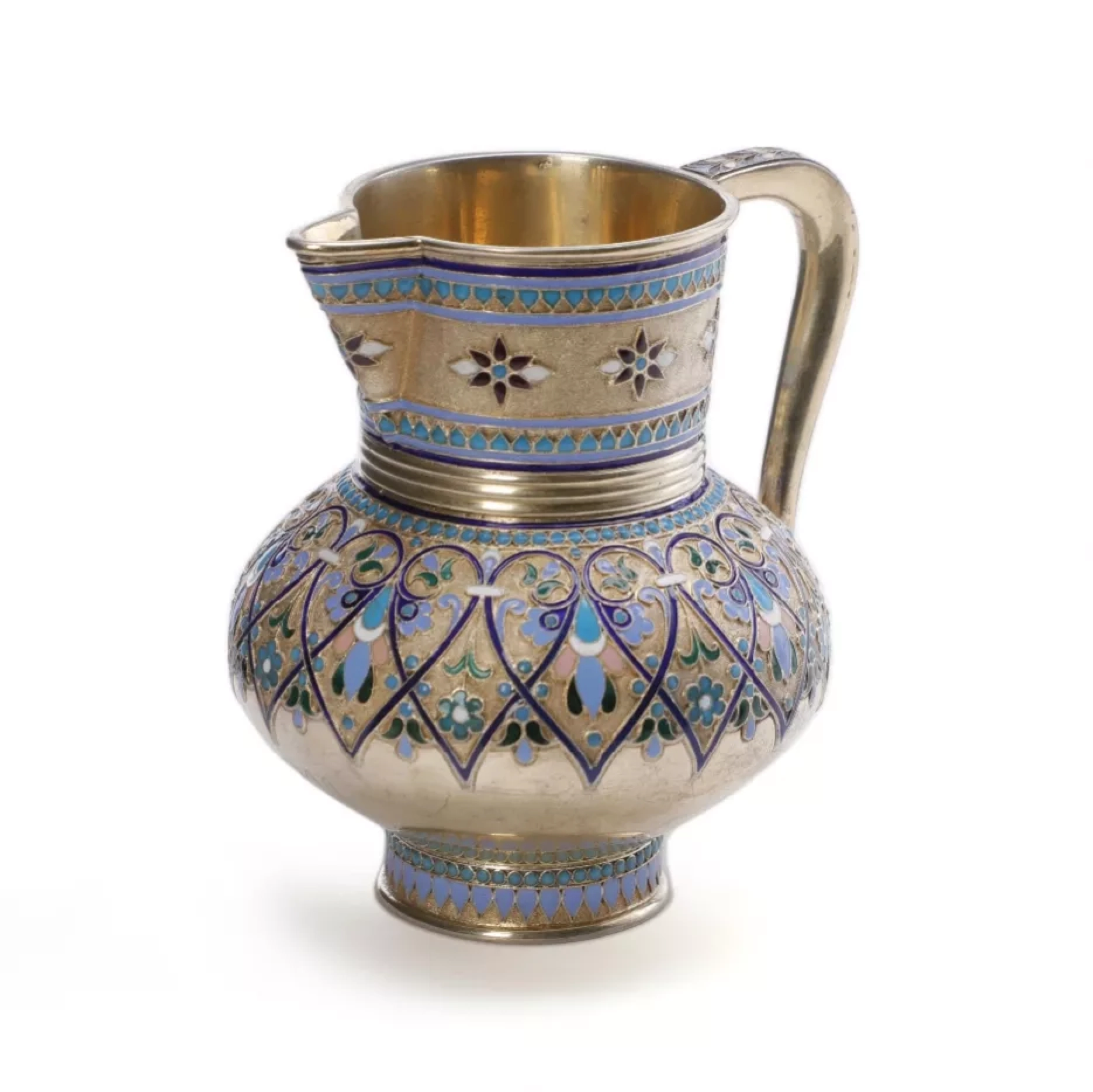 Pichet en argent russe pour kvas. Antip Ivanovitch Kouzmitchev 1891. 