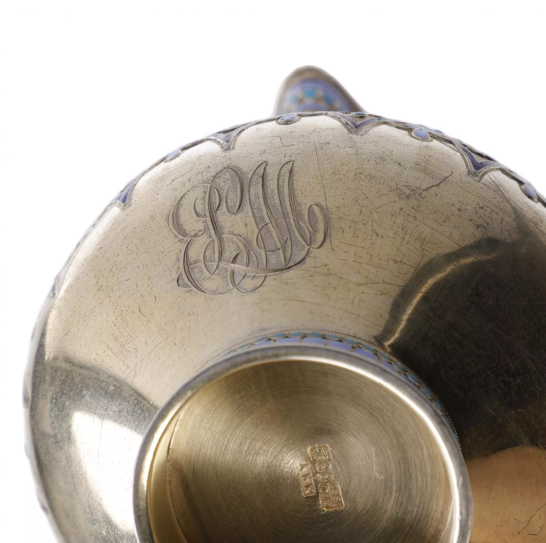 Pichet en argent russe pour kvas. Antip Ivanovitch Kouzmitchev 1891. 
