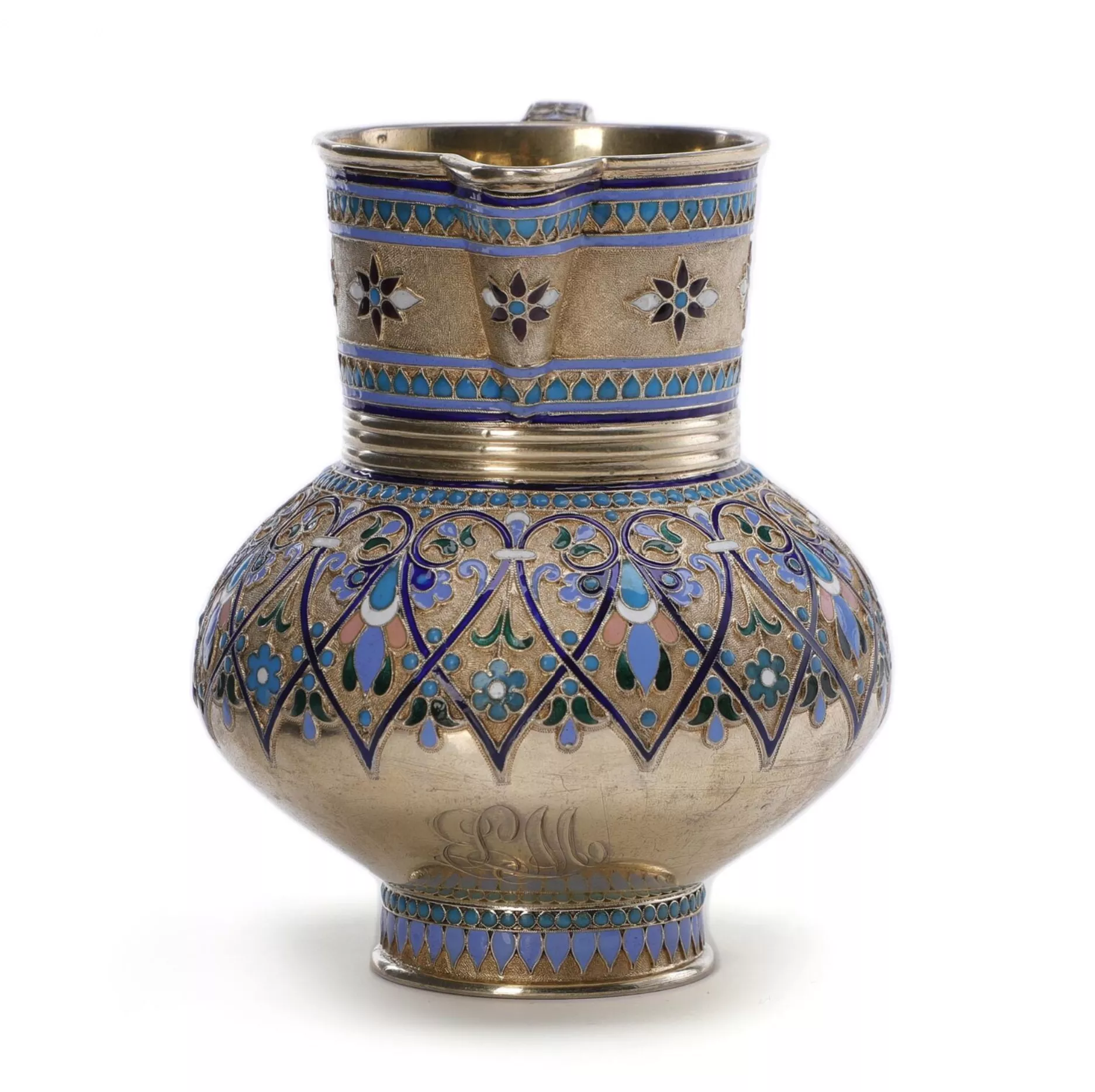 Pichet en argent russe pour kvas. Antip Ivanovitch Kouzmitchev 1891. 