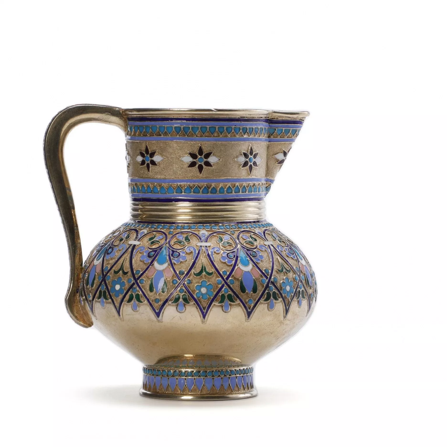 Pichet en argent russe pour kvas. Antip Ivanovitch Kouzmitchev 1891. 