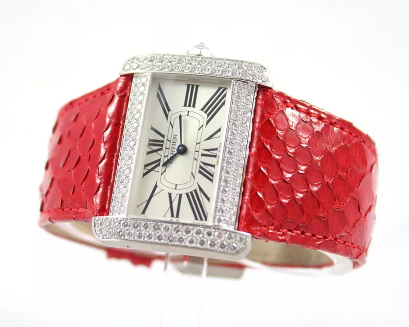 Montre femme Cartier Divan XL Diamant. 