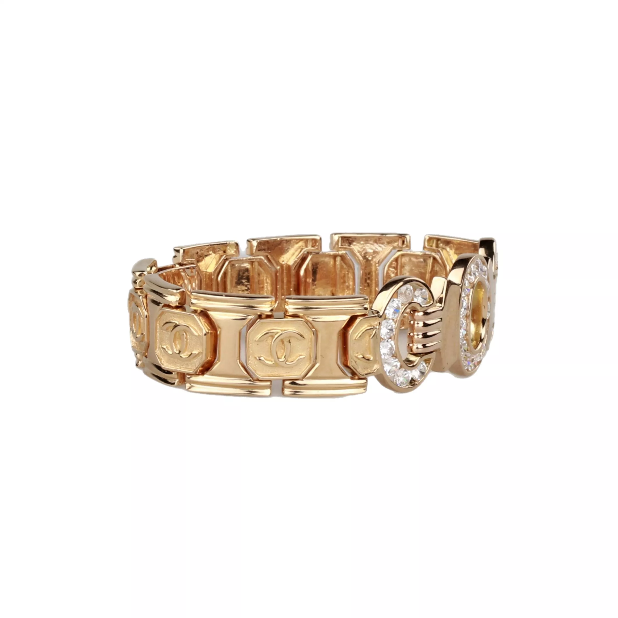 Bracelet in 18K yellow gold in the style of Chanel