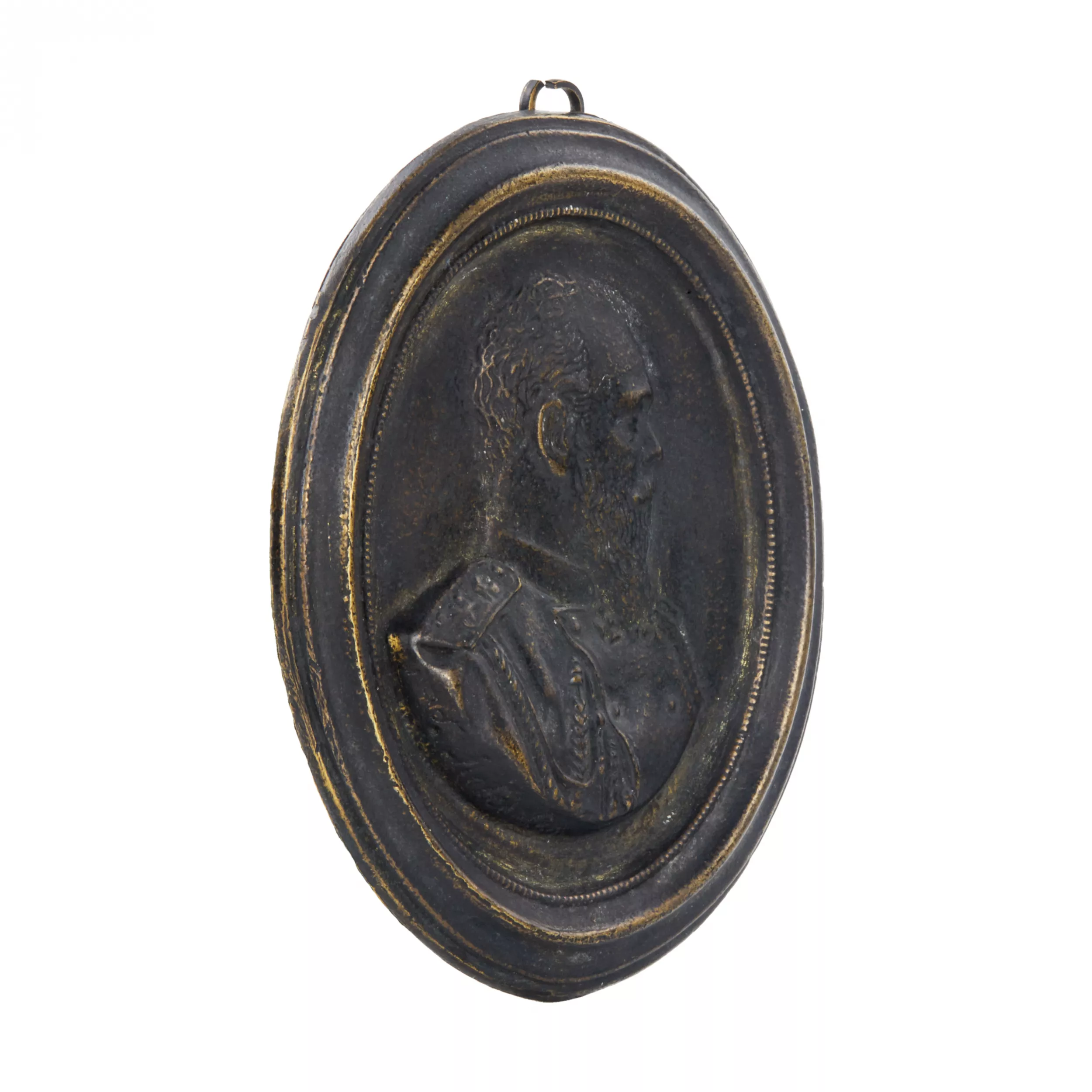 Medallion Alexander III. Kasli iron foundry. 