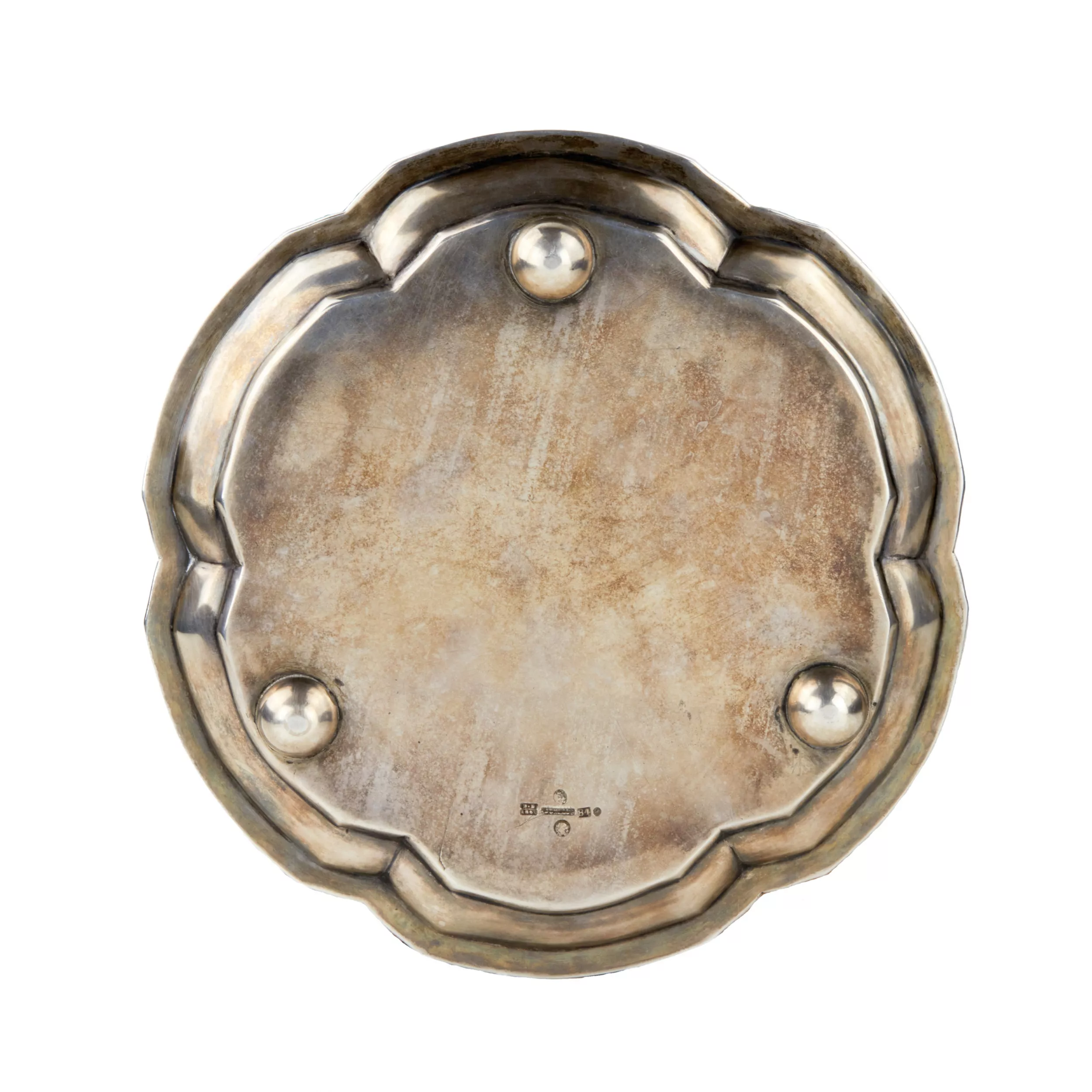 Plateau en argent russe, plat de mariage dIgnatiy Sazikov. 