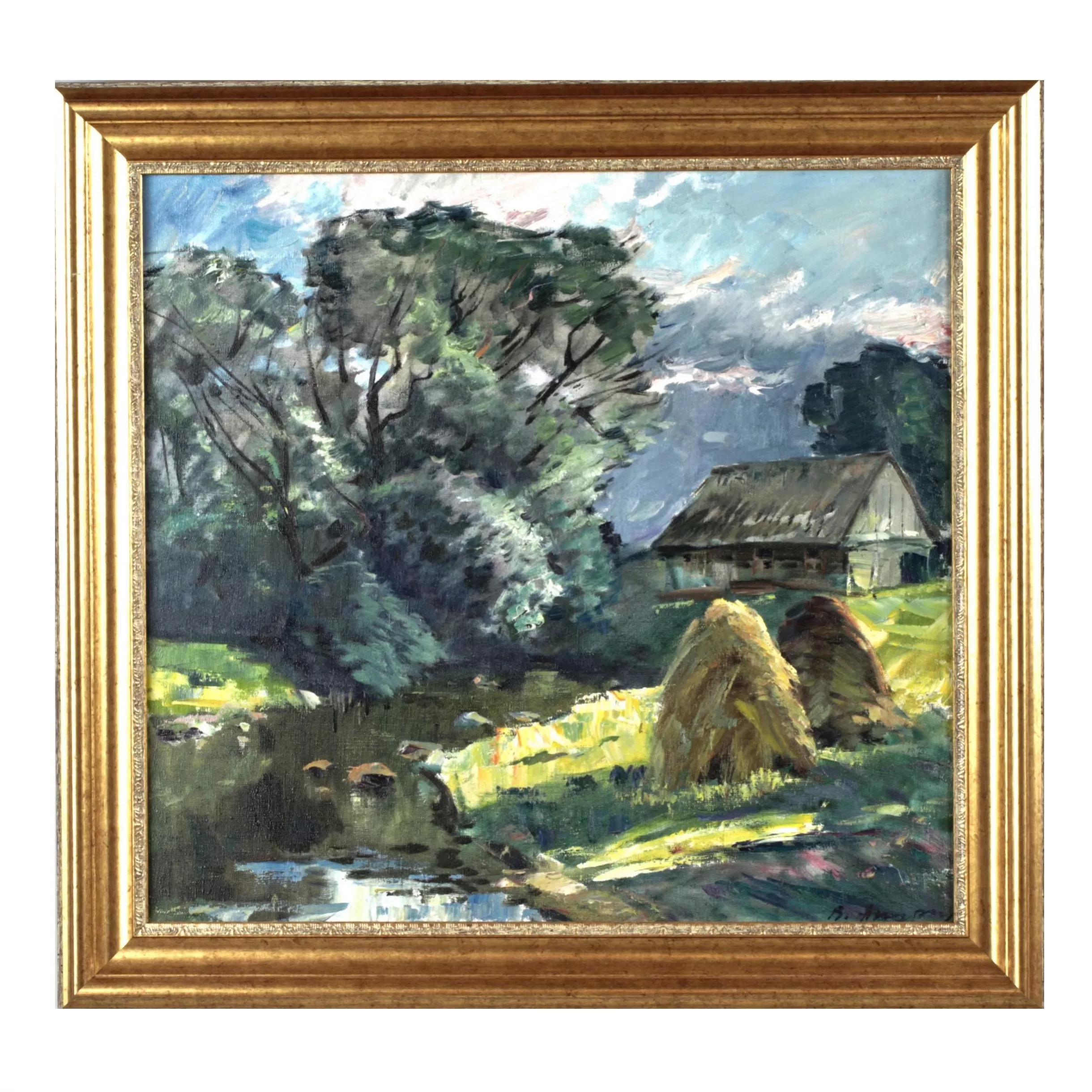 Vladimir Andrienko. Summer Landscape. (1926 - 1995, Riga) 