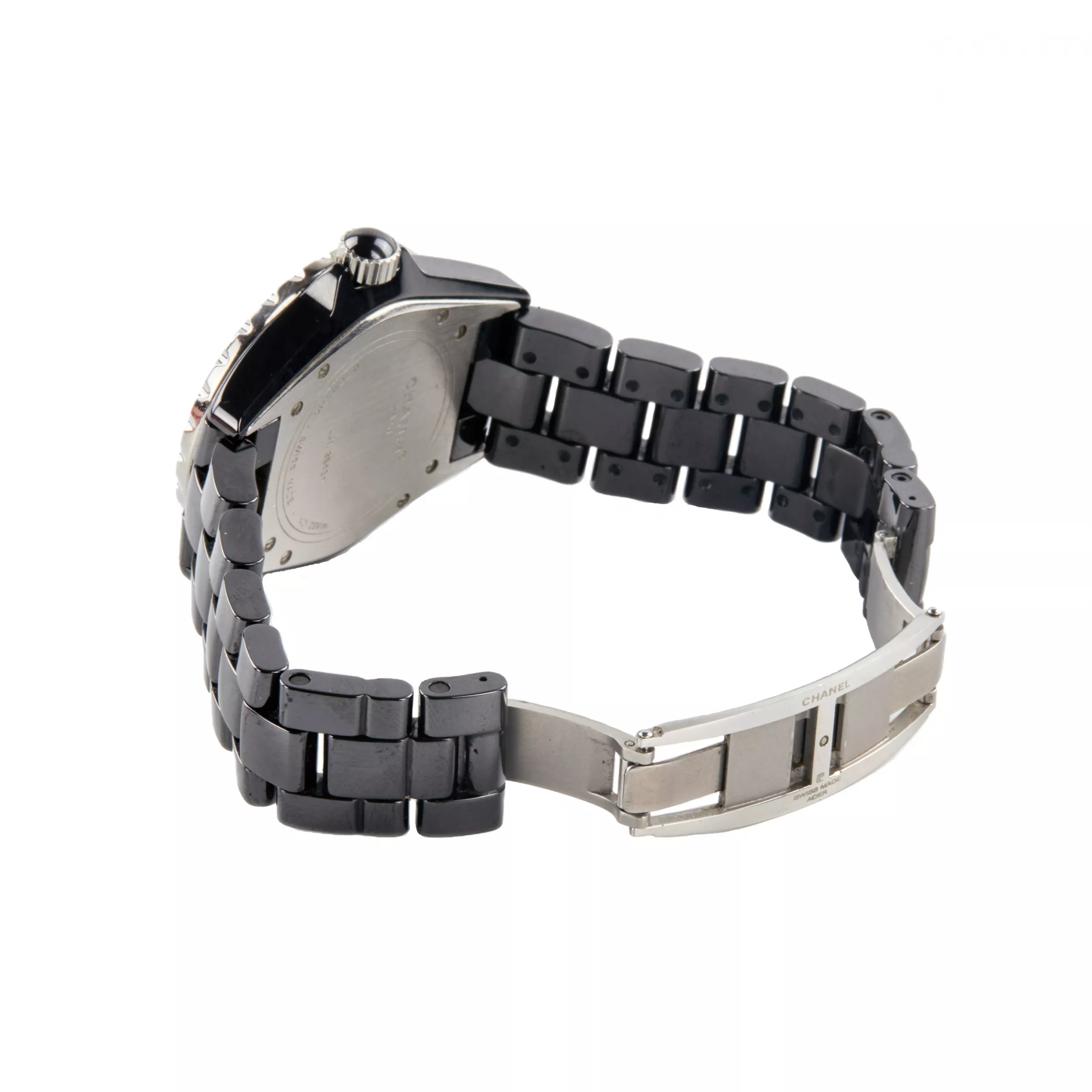 CHANEL J12 CLASSIC H1174. AUTOMATIC DIAMOND-SET WRISTWATCH