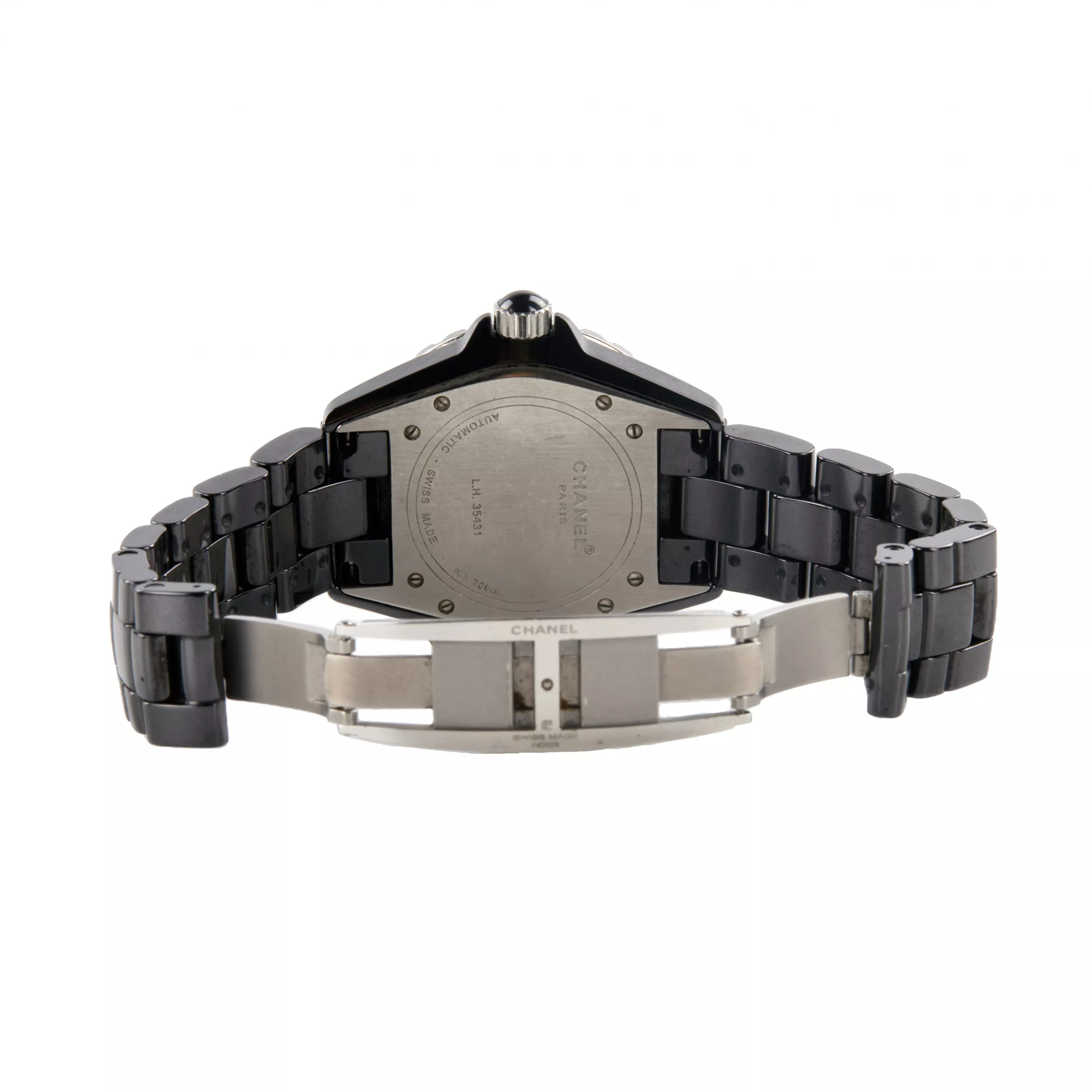 CHANEL J12 CLASSIC H1174. AUTOMATIC DIAMOND-SET WRISTWATCH