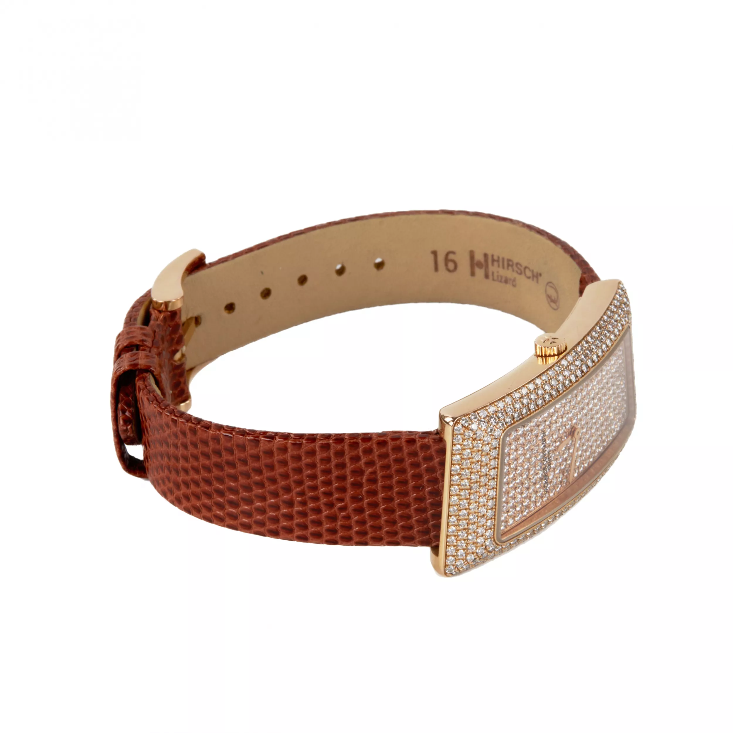 VACHERON CONSTANTIN 1972 GRAND CURVED. MONTRE FEMME EN OR ROSE ET DIAMANTS SUISSE, FIN XXE – DÉBUT XXIE SIÈCLE