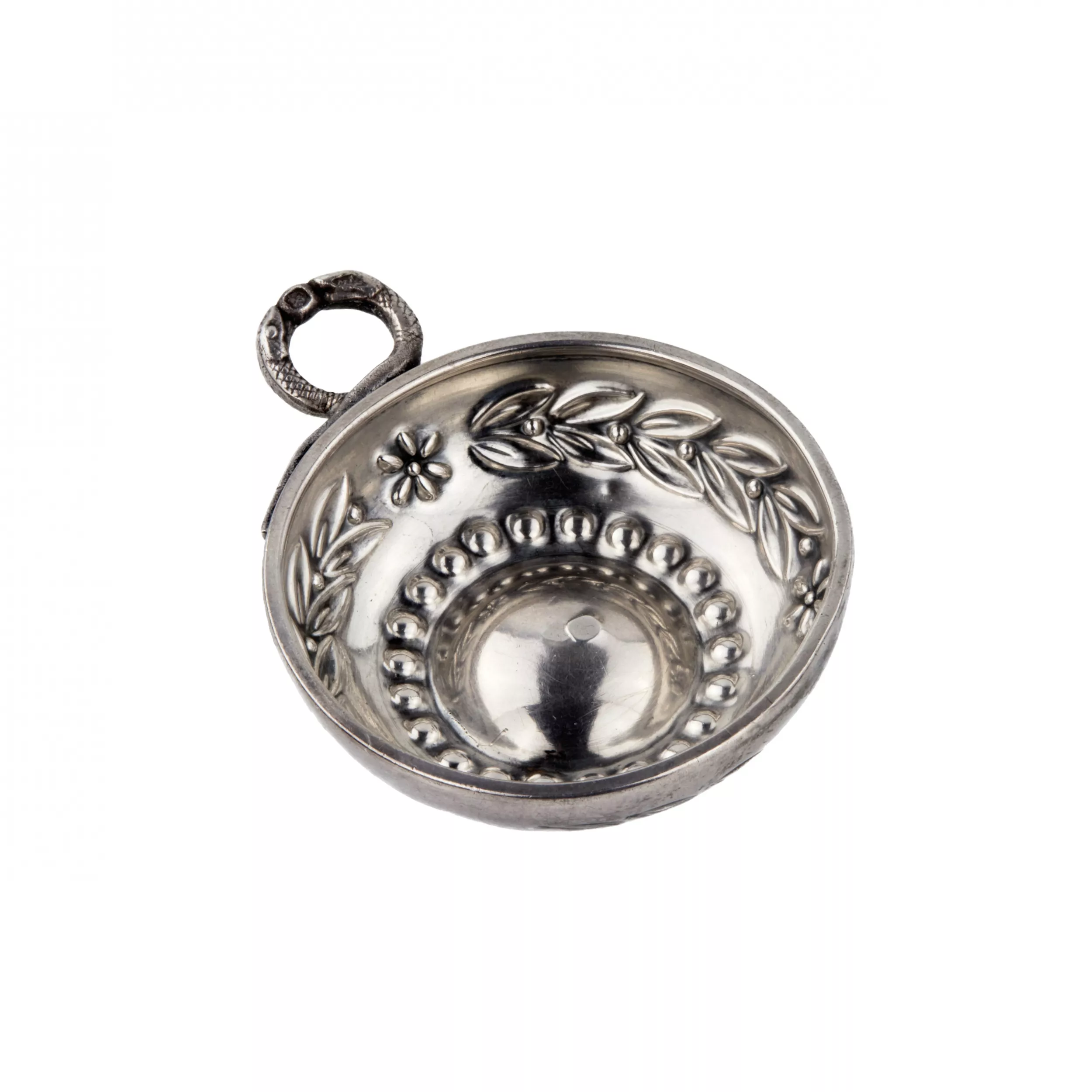 SILVER TASTEVIN (SOMMELIER’S WINE-TASTING CUP) BY MARC PARROD. DIJON, FRANCE, 1903–1944
