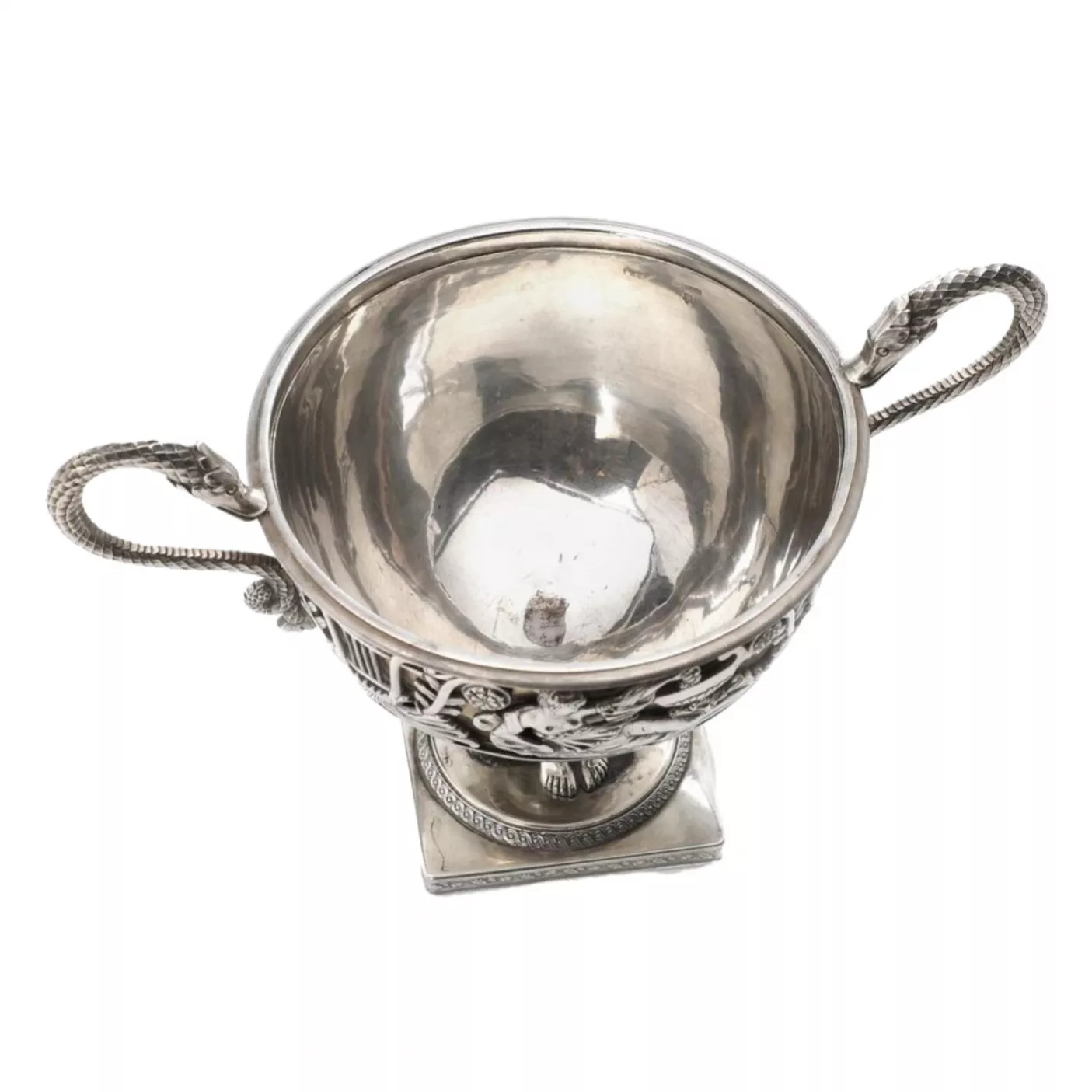 Bonbonnière en argent Empire russe, Saint-Petersbourg, atelier Axel Hedlund. Tournant du 1819e siècle