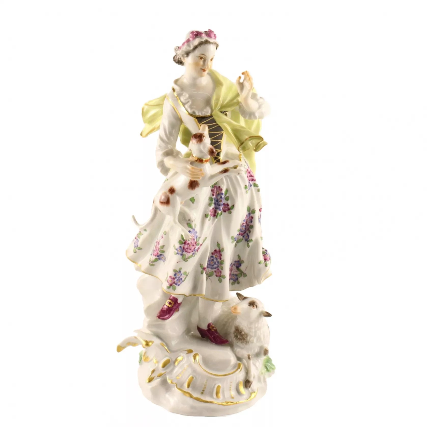 A porcelain figurine Shepherdess 