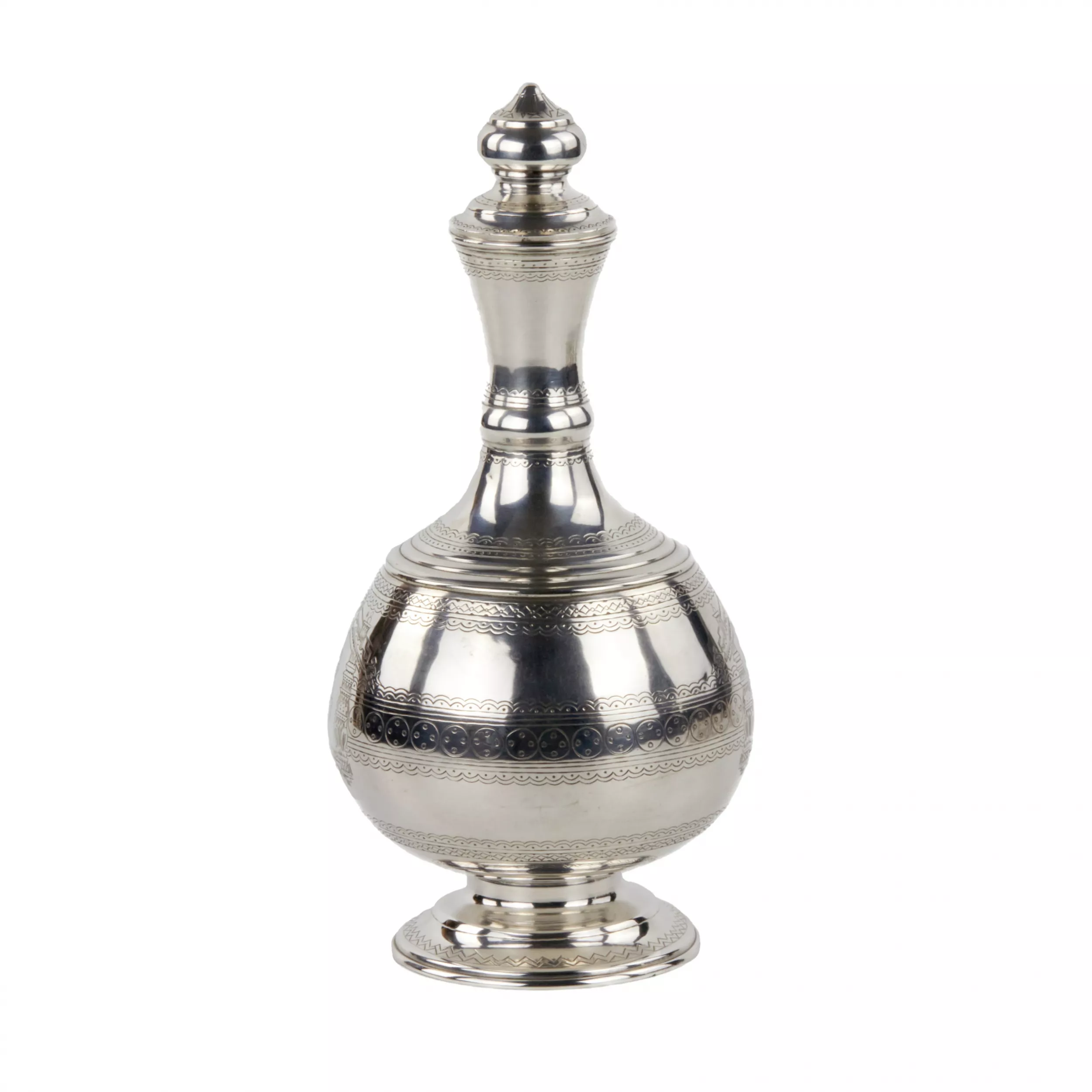 Elegant silver vodka set in the neo-Russian style, workshop S.M. Ikonnikov. 