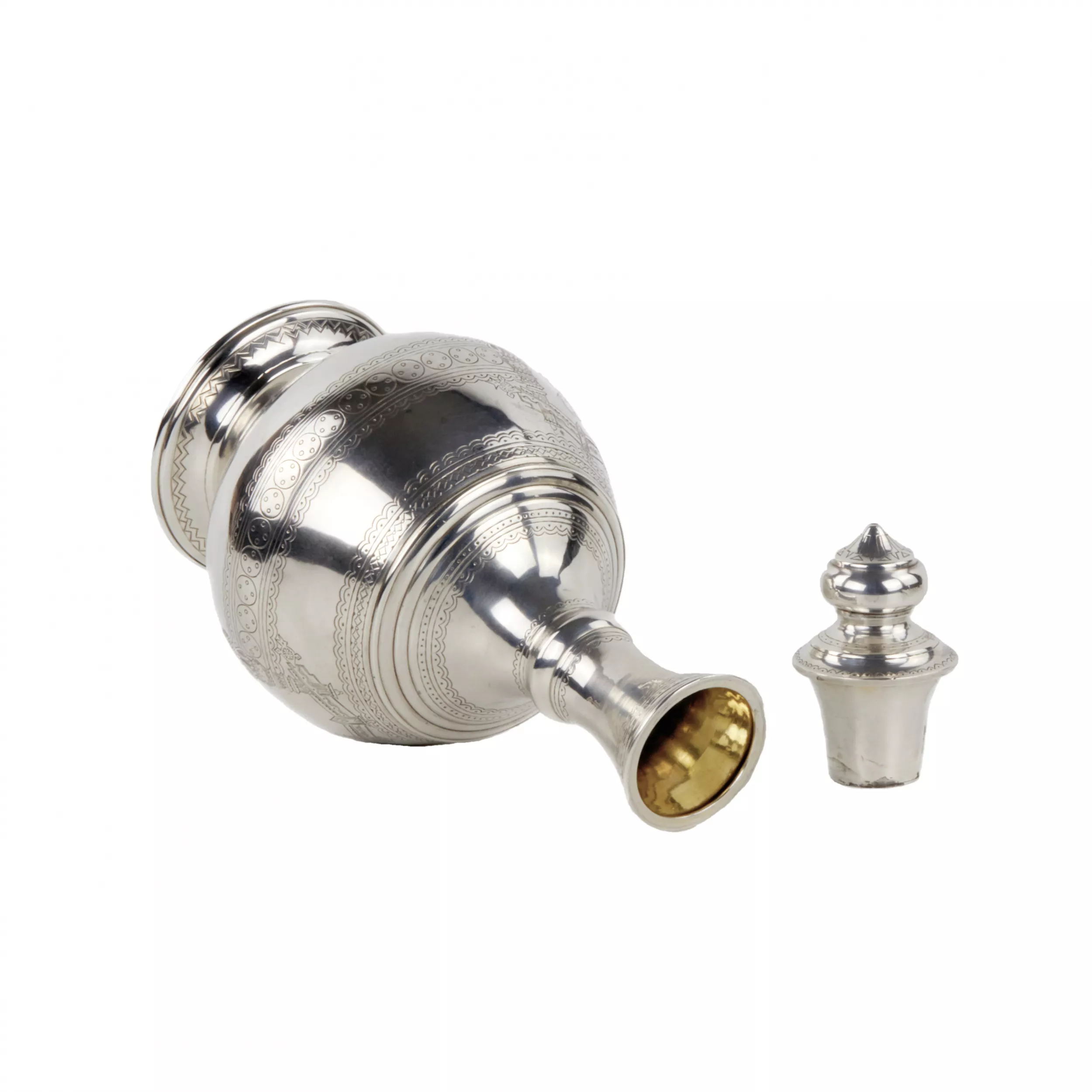 Elegant silver vodka set in the neo-Russian style, workshop S.M. Ikonnikov. 