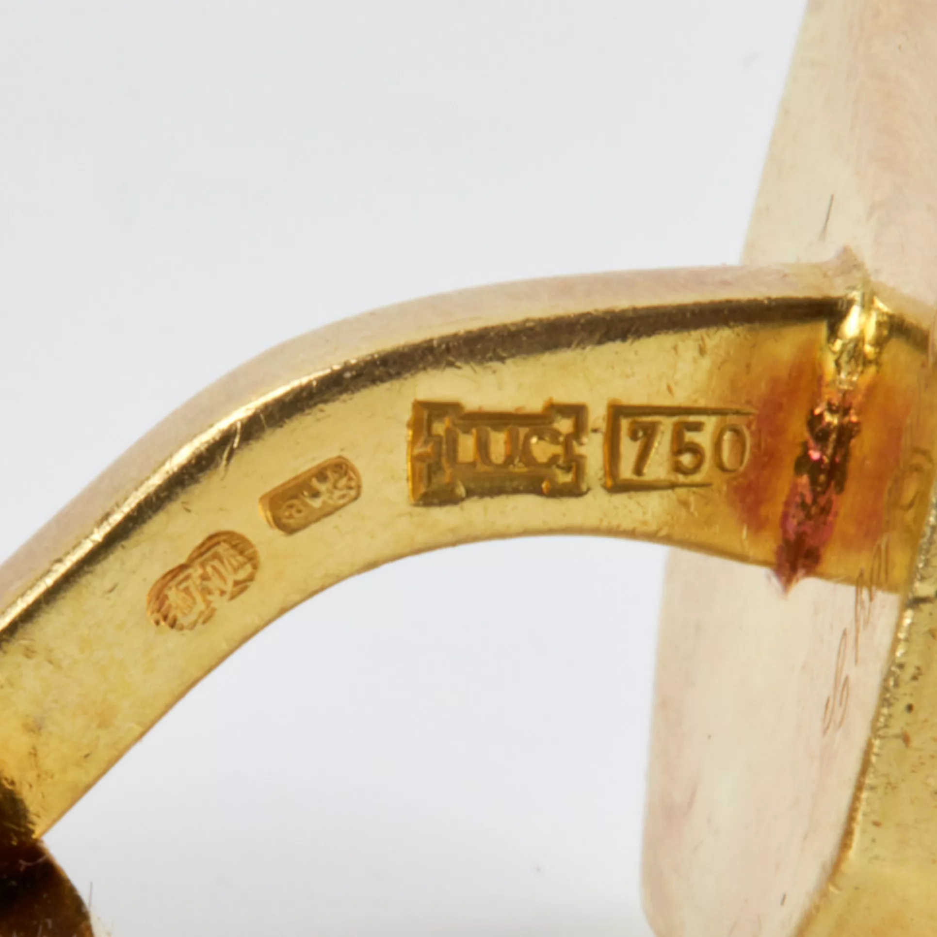 BOUTONS DE MANCHETTE EN OR AVEC DIAMANTS, CHOPARD, SUISSE, FIN DU XXᵉ SIÈCLE