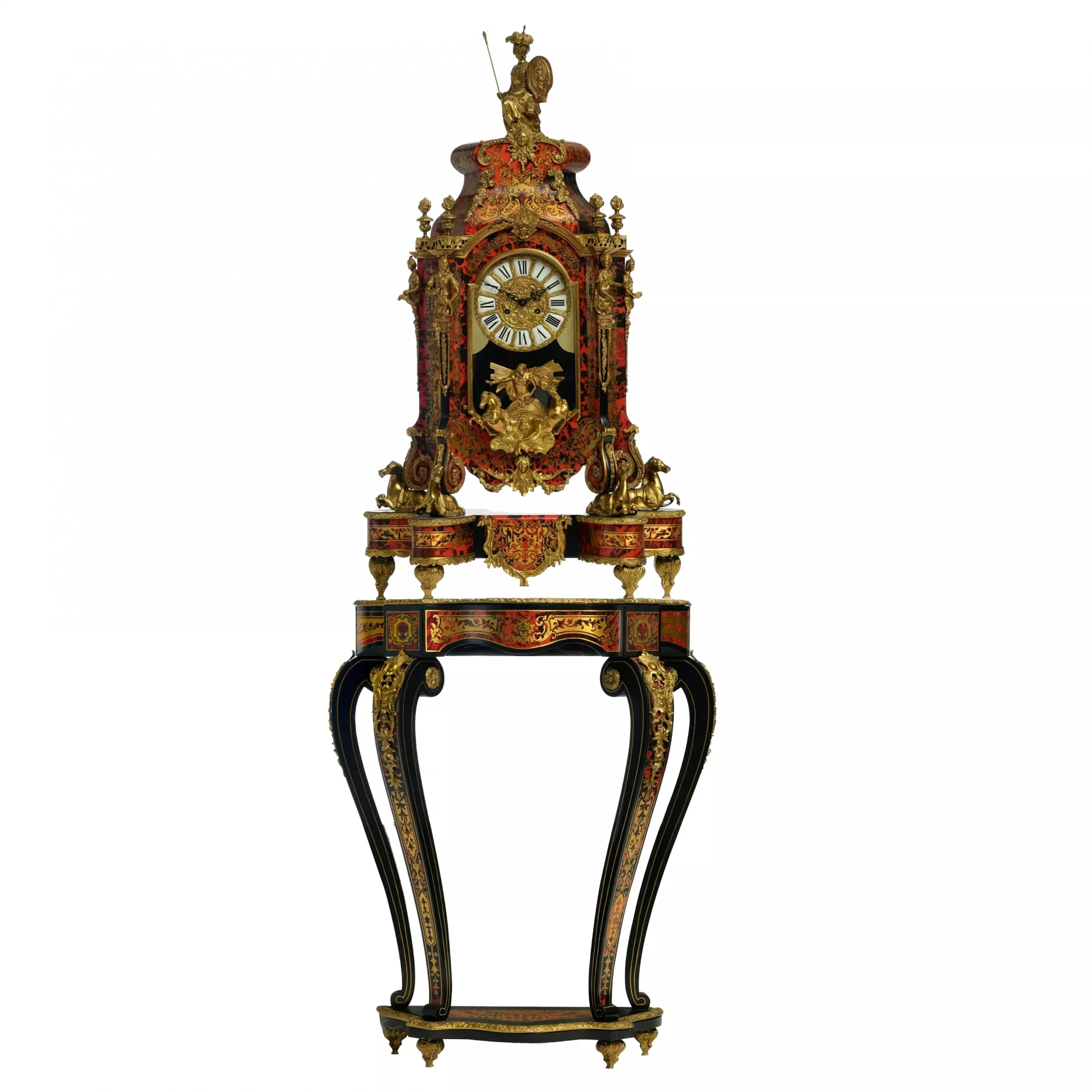 Великолепный часовой гарнитур в стиле Boulle.