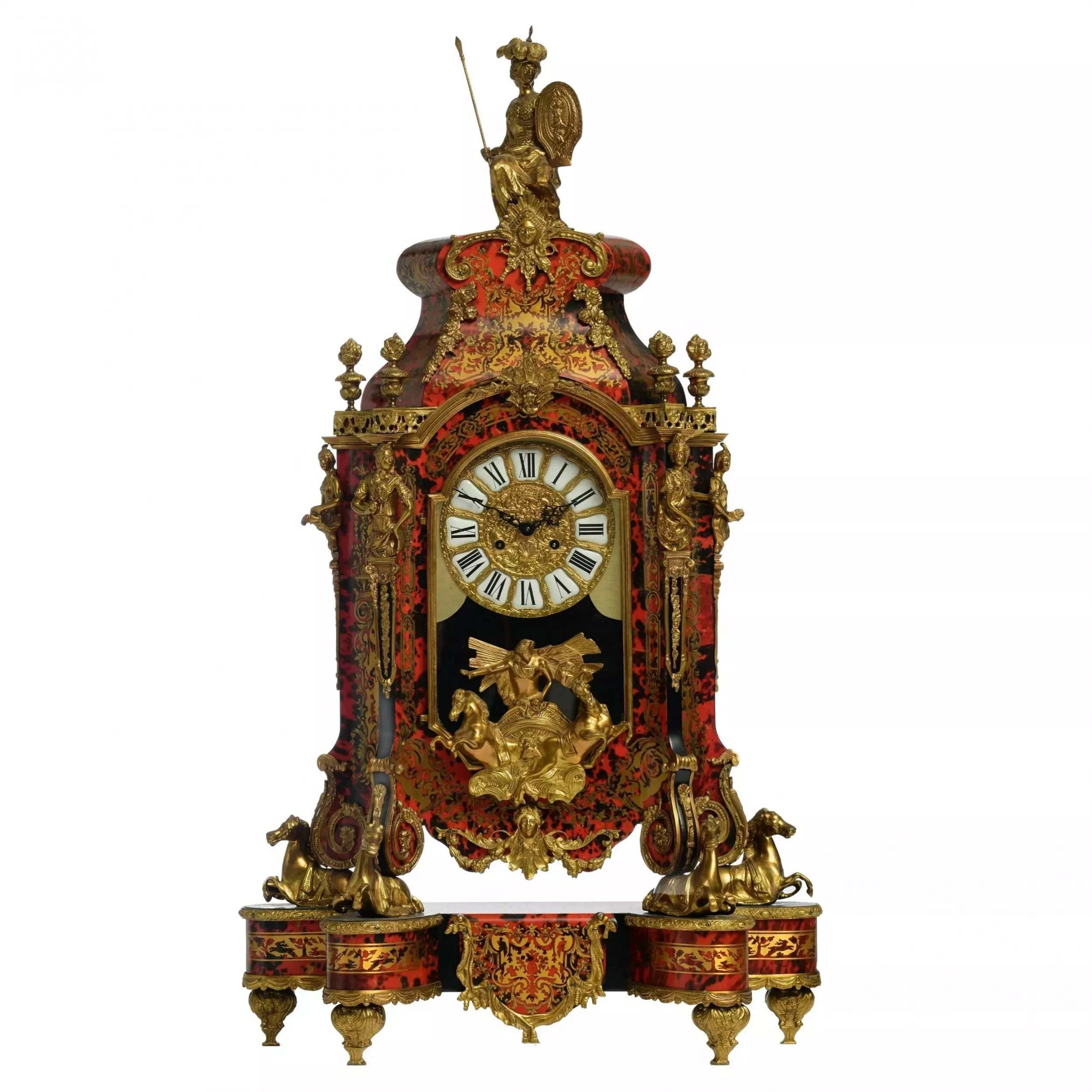 Великолепный часовой гарнитур в стиле Boulle.
