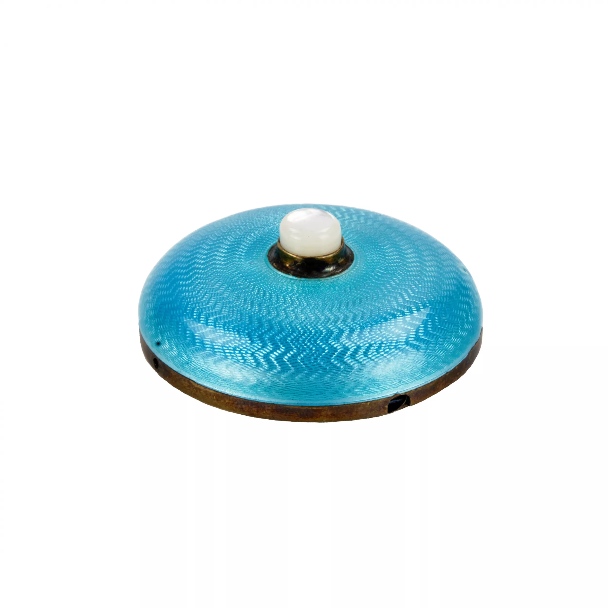 Bouton d`appel d`appel, decore d`email guilloche. 1920 