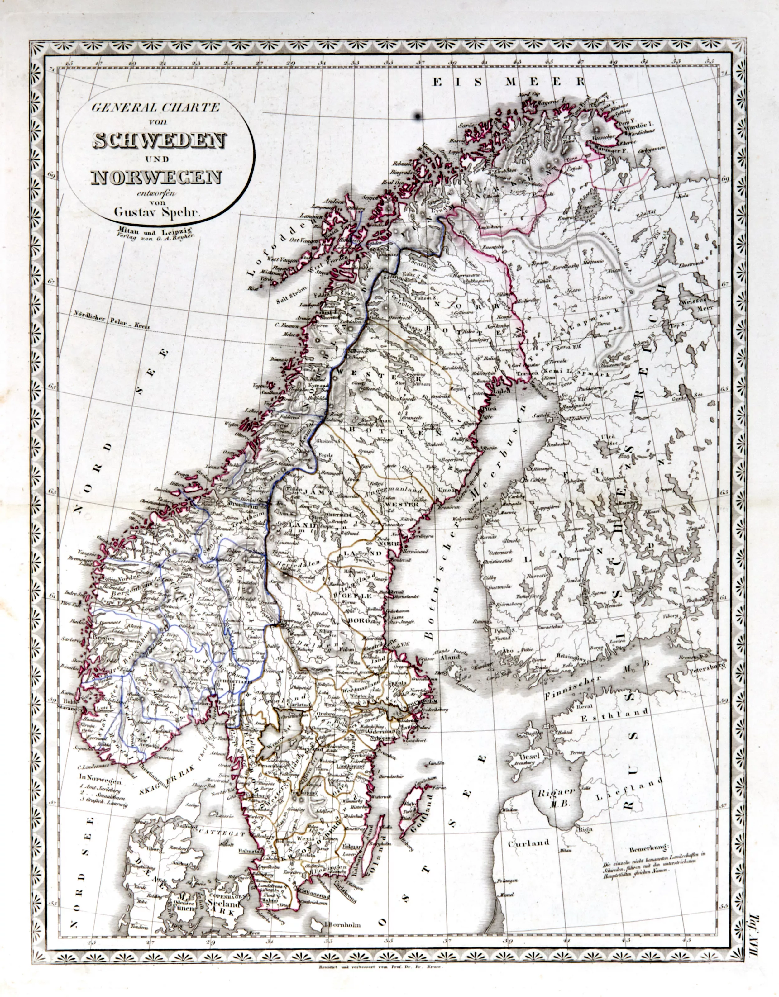 Atlas allemand des cartes du monde de 1845 Die Karten. 