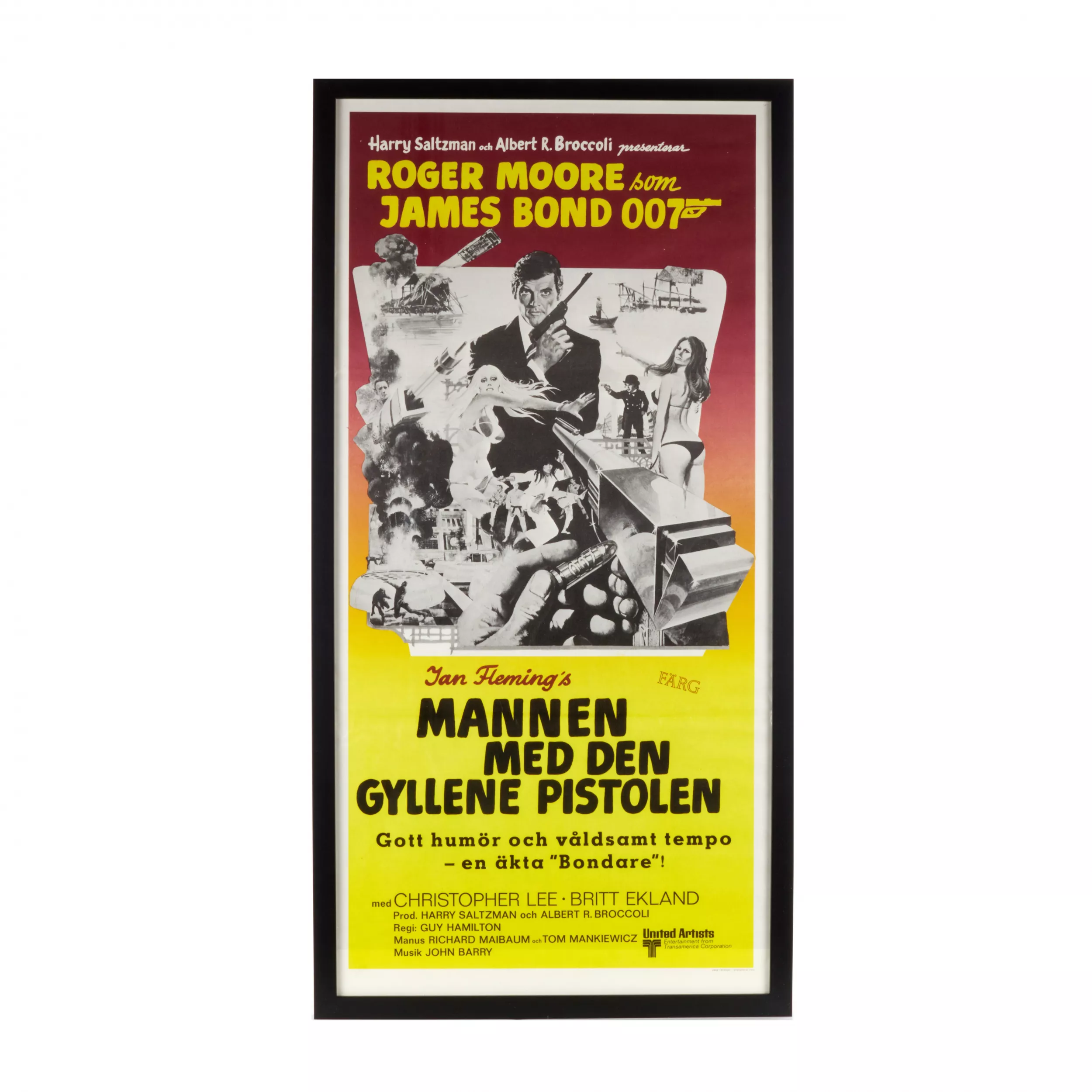 Collection d`affiches pour les films de James Bond. Annees 1970 