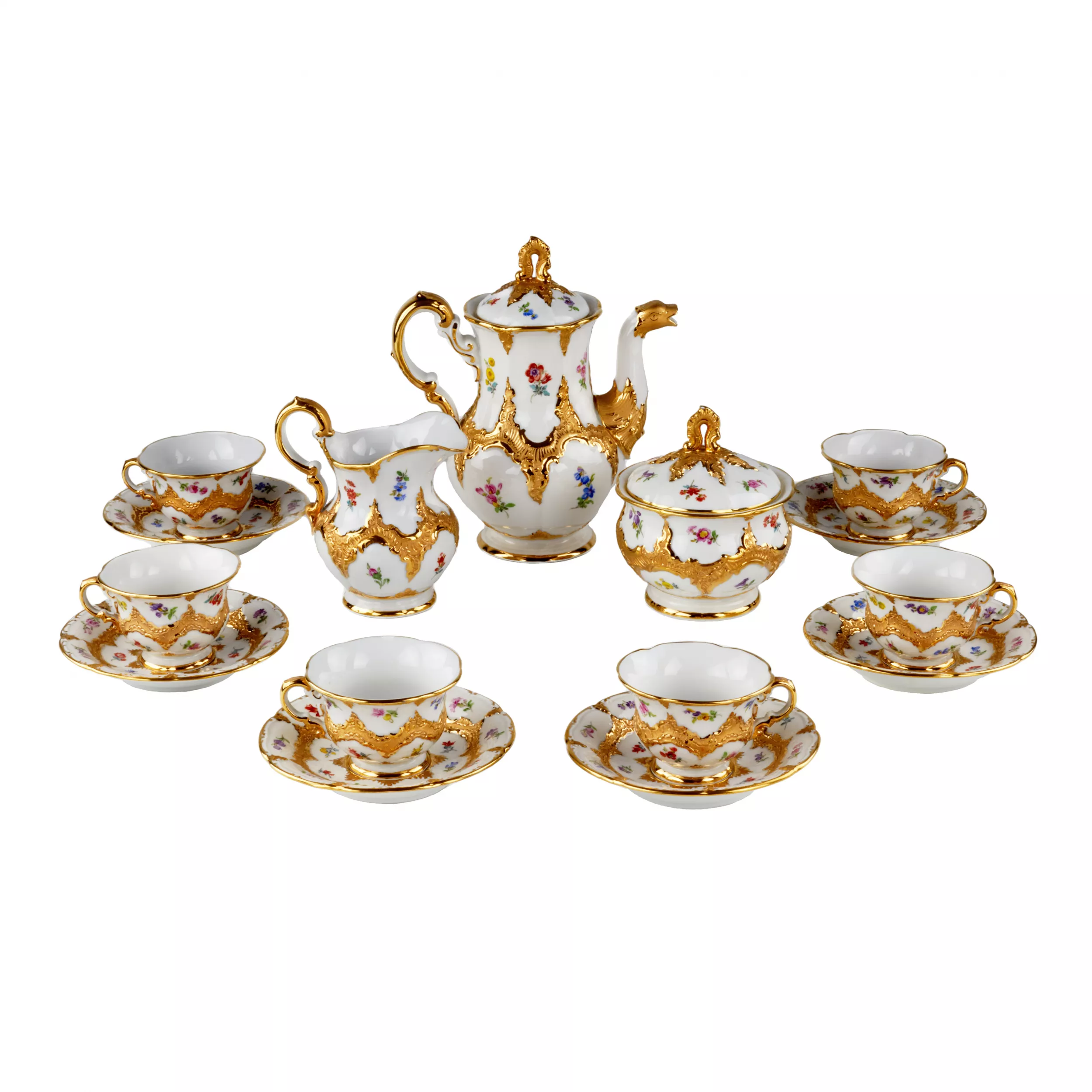 Кофейный сервиз Meissen на 6 персон.