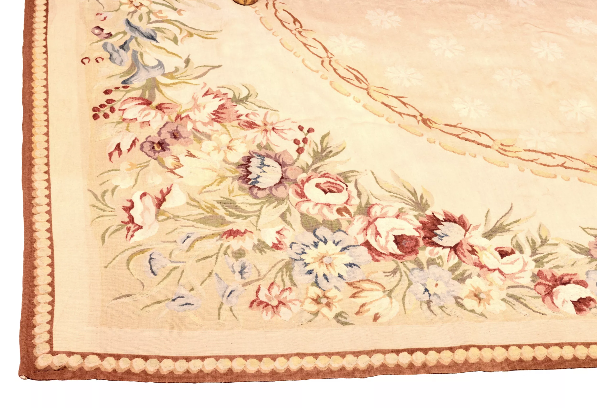 Floral tapestry in Aubusson style. The end of the 19th century. 
