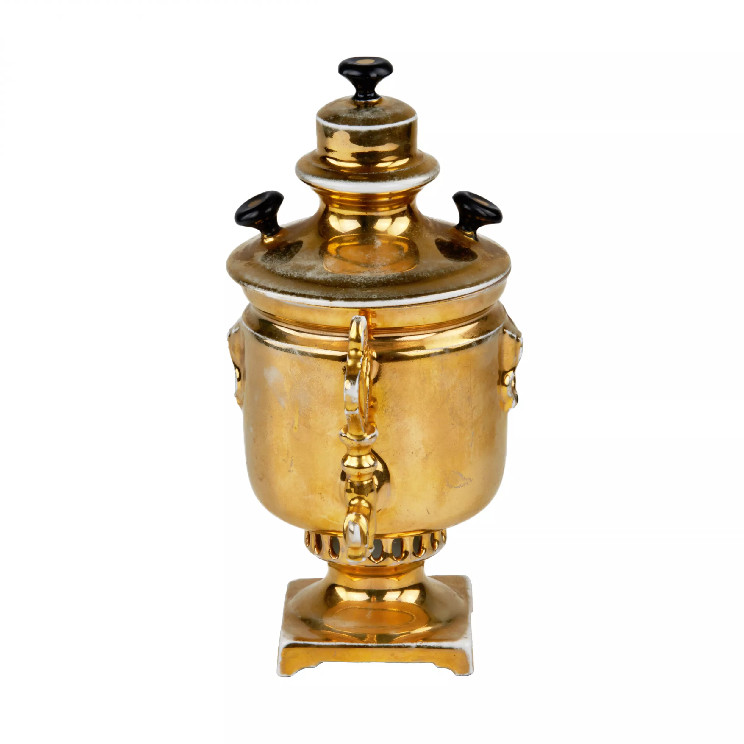 Tasse avec couvercle : Samovar. Usine de M.S. Kuznetsov. 