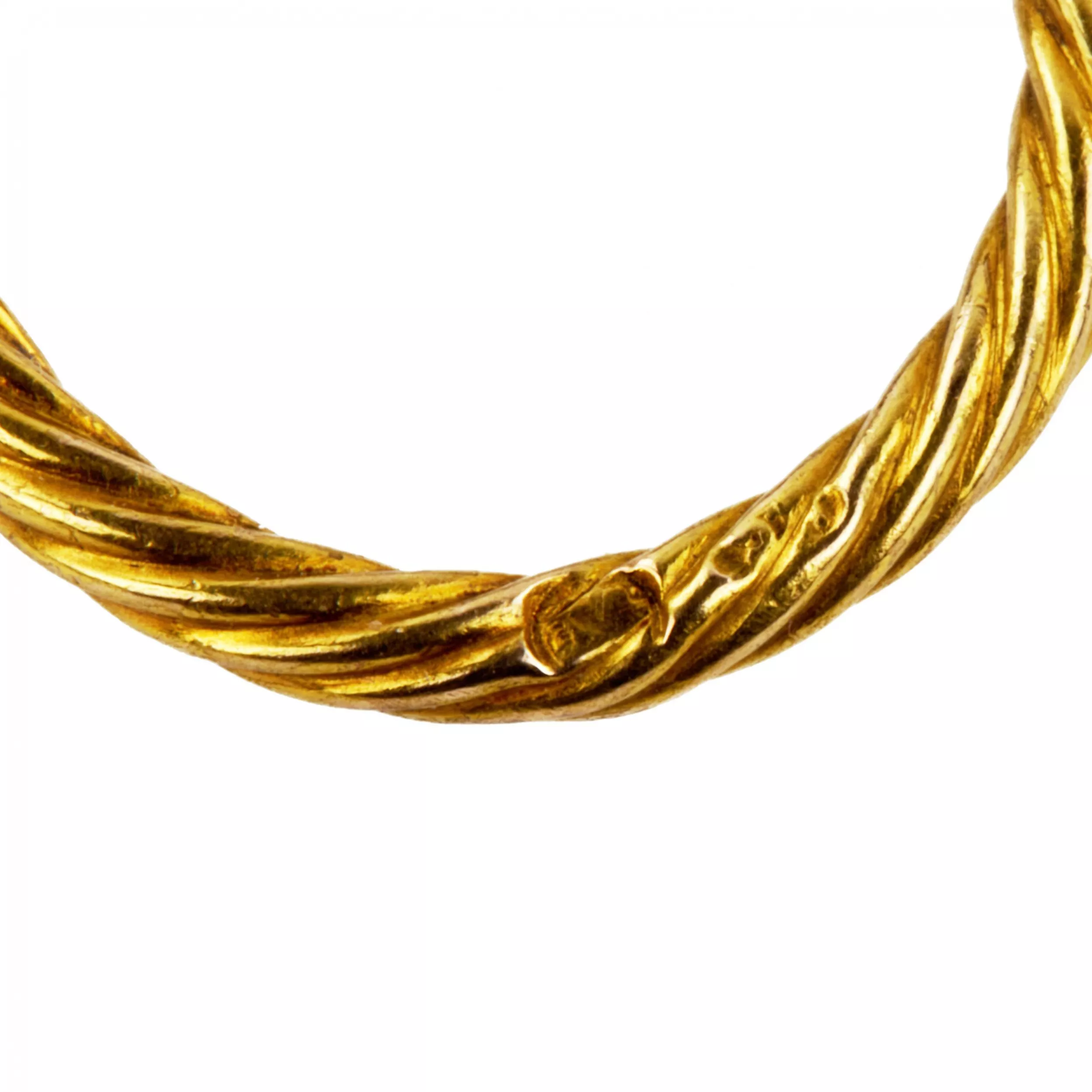 Superbe lorgnette en or valeur de dosage 56 avec pierres precieuses. 