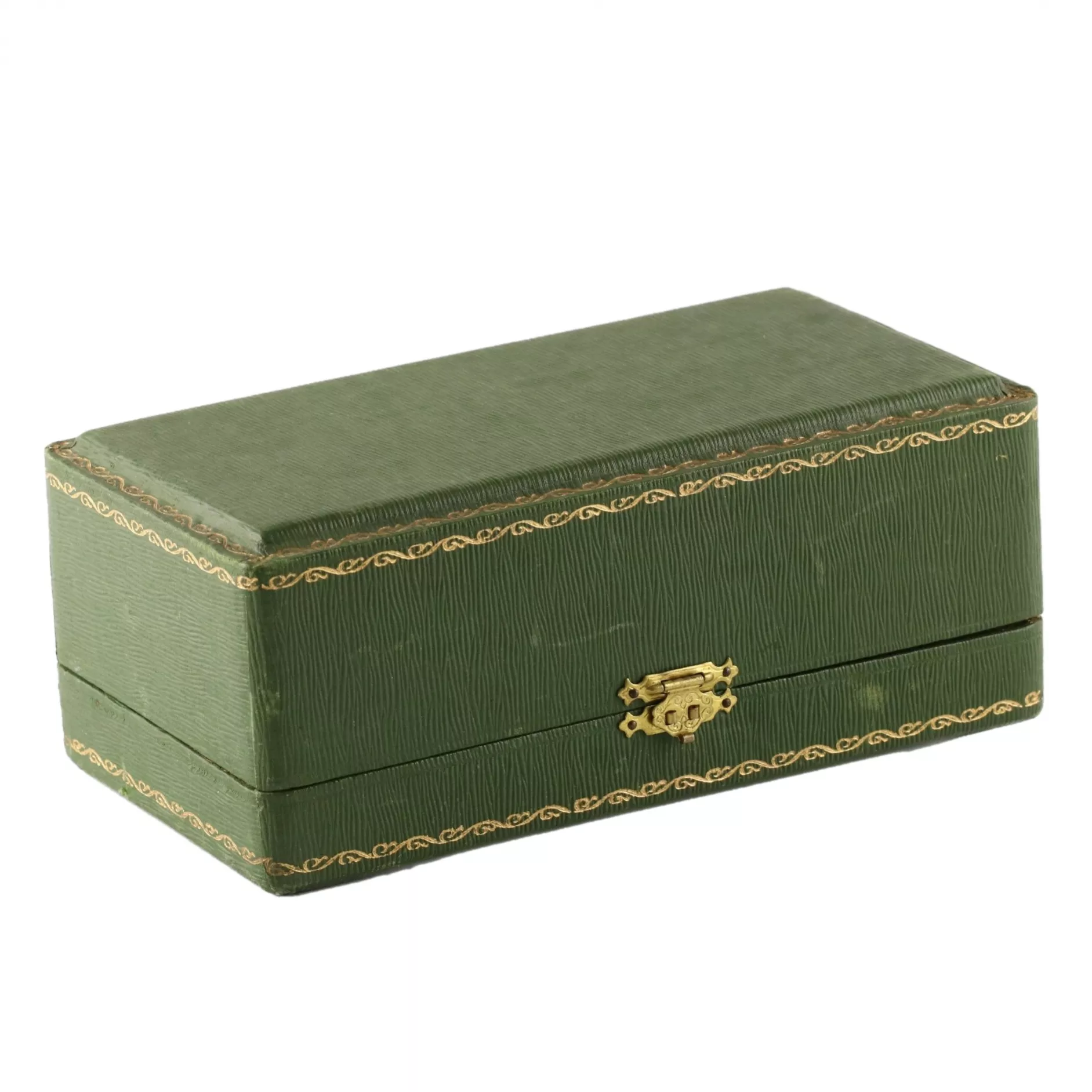 PAIR OF FRENCH SILVER SALTS WITH SPOONS IN THEIR ORIGINAL PRESENTATION CASE