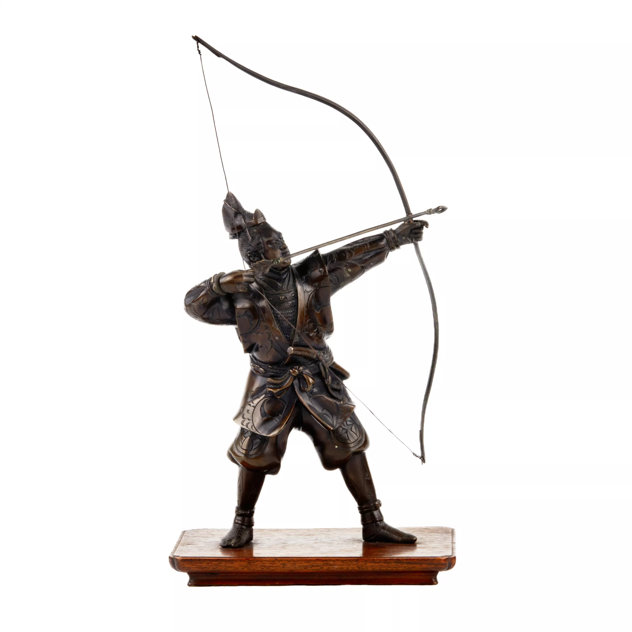 Figurine en bronze Archer.Japon. 20ème siècle 