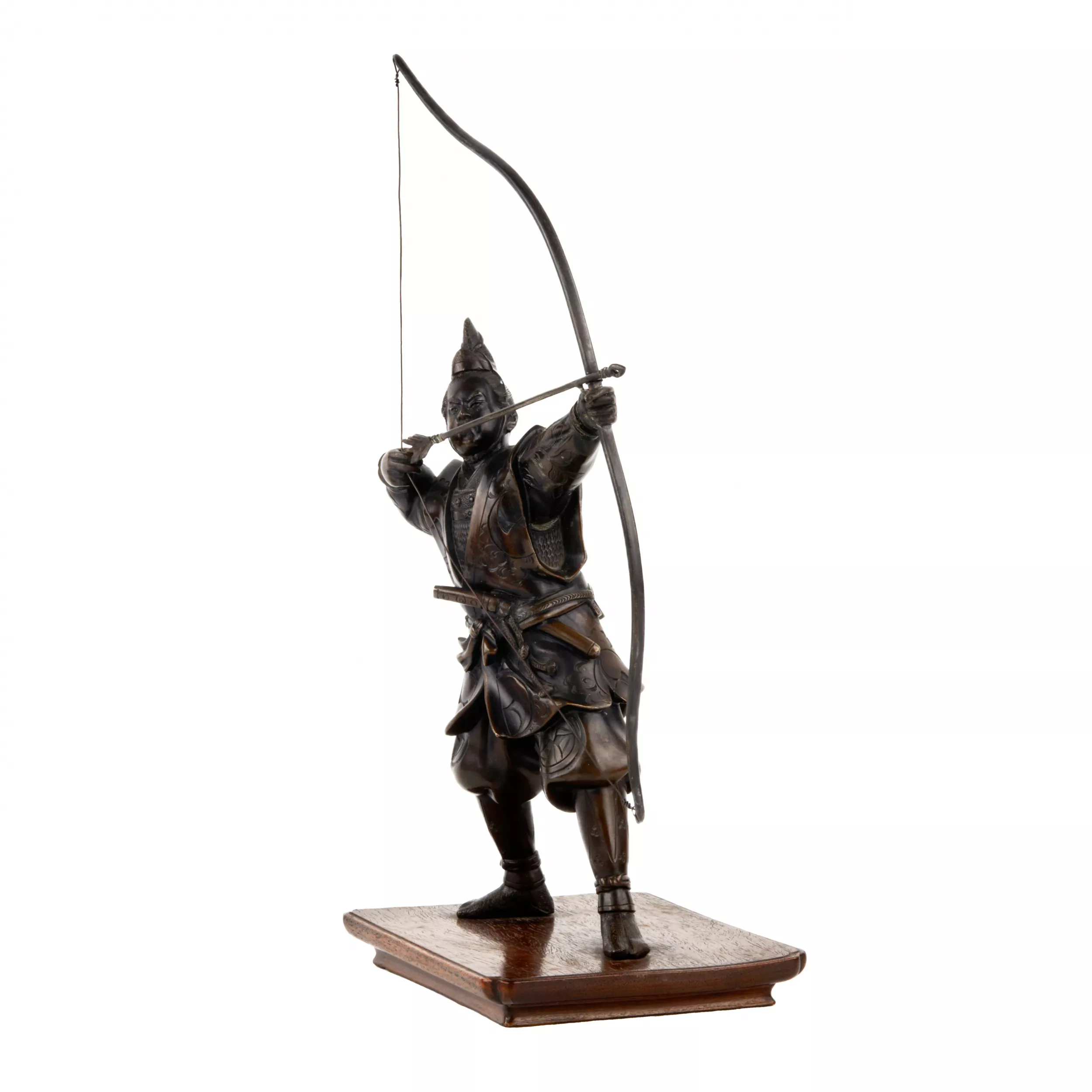 Figurine en bronze Archer.Japon. 20ème siècle 