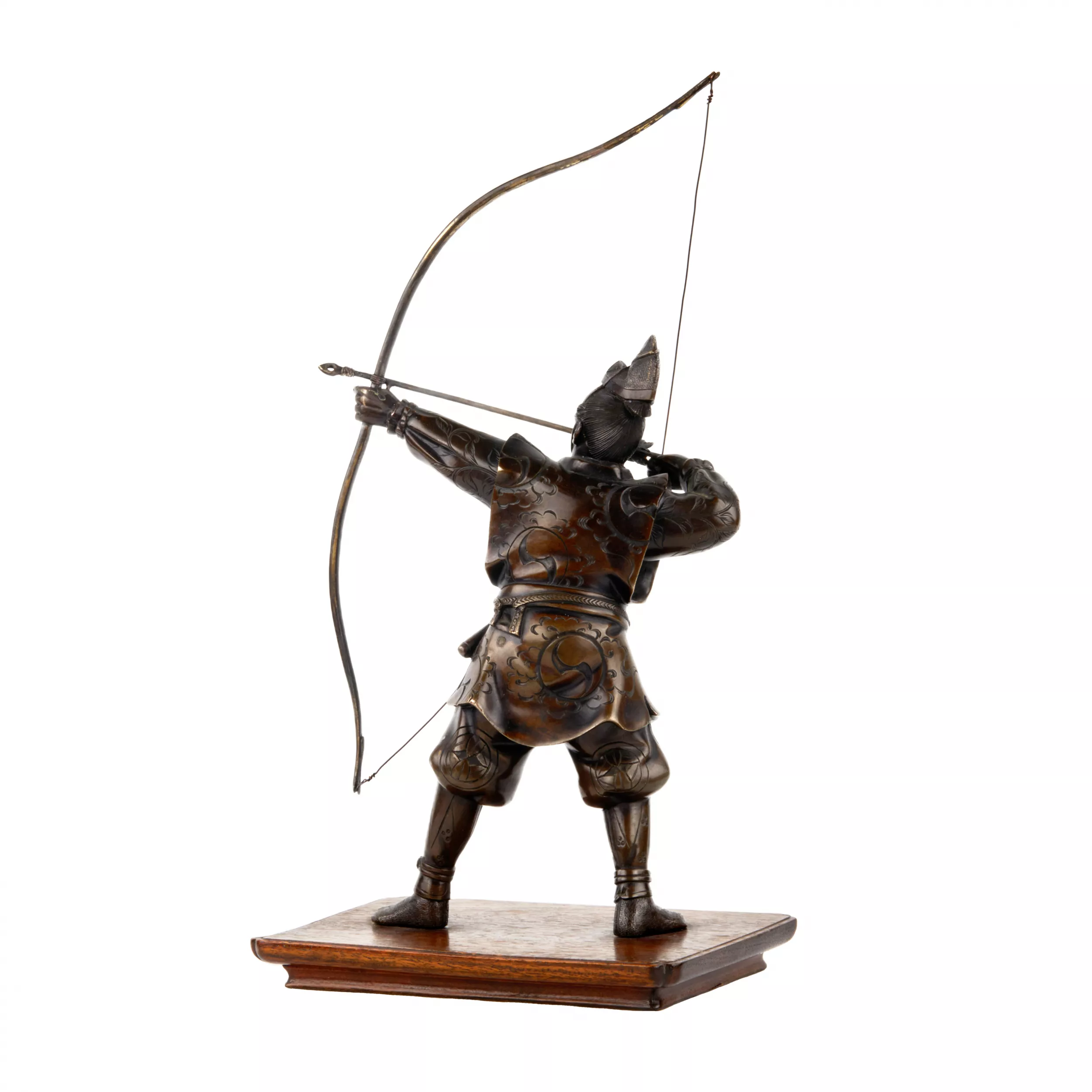 Figurine en bronze Archer.Japon. 20ème siècle 