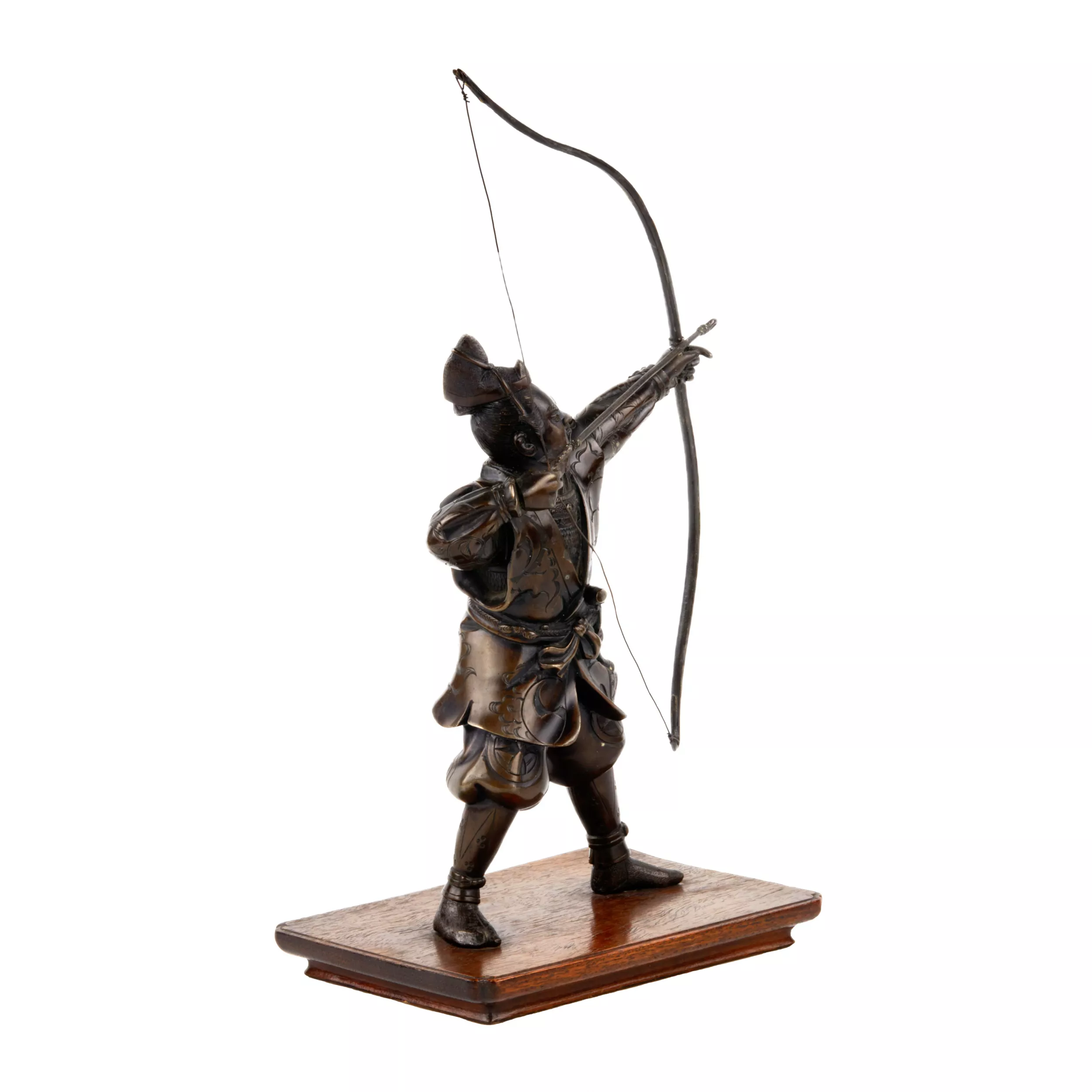 Figurine en bronze Archer.Japon. 20ème siècle 