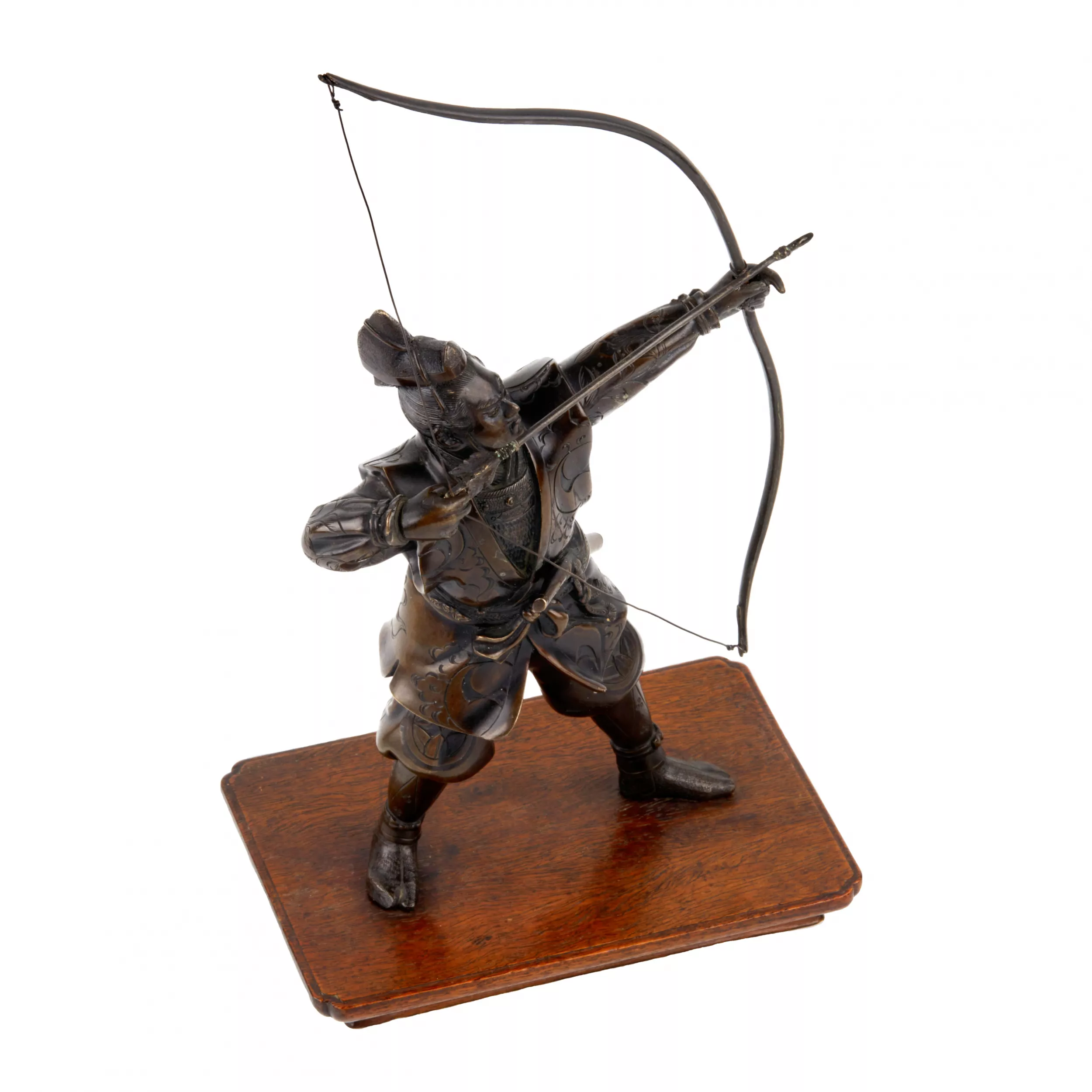 Figurine en bronze Archer.Japon. 20ème siècle 
