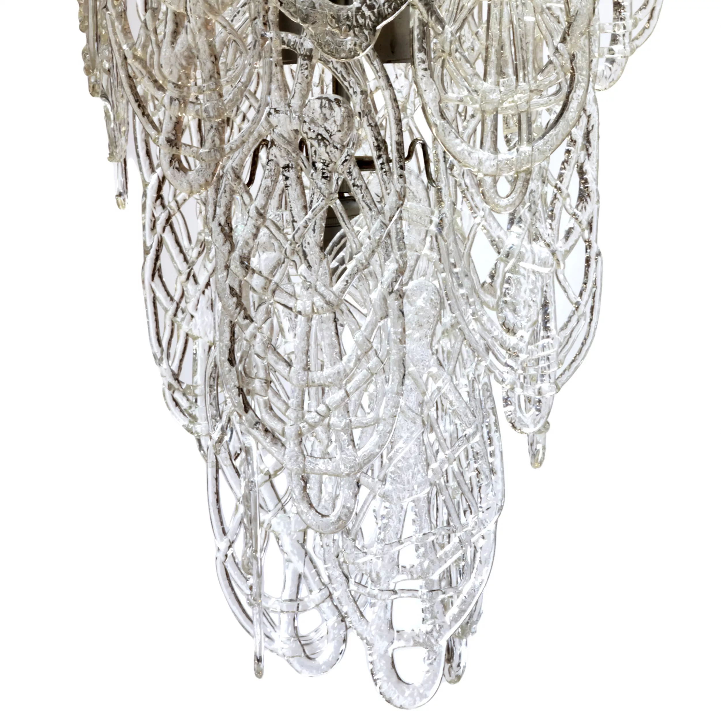 Gino Vistosi. Large salon chandelier Mazzega, Murano, Italy, 1960s. 