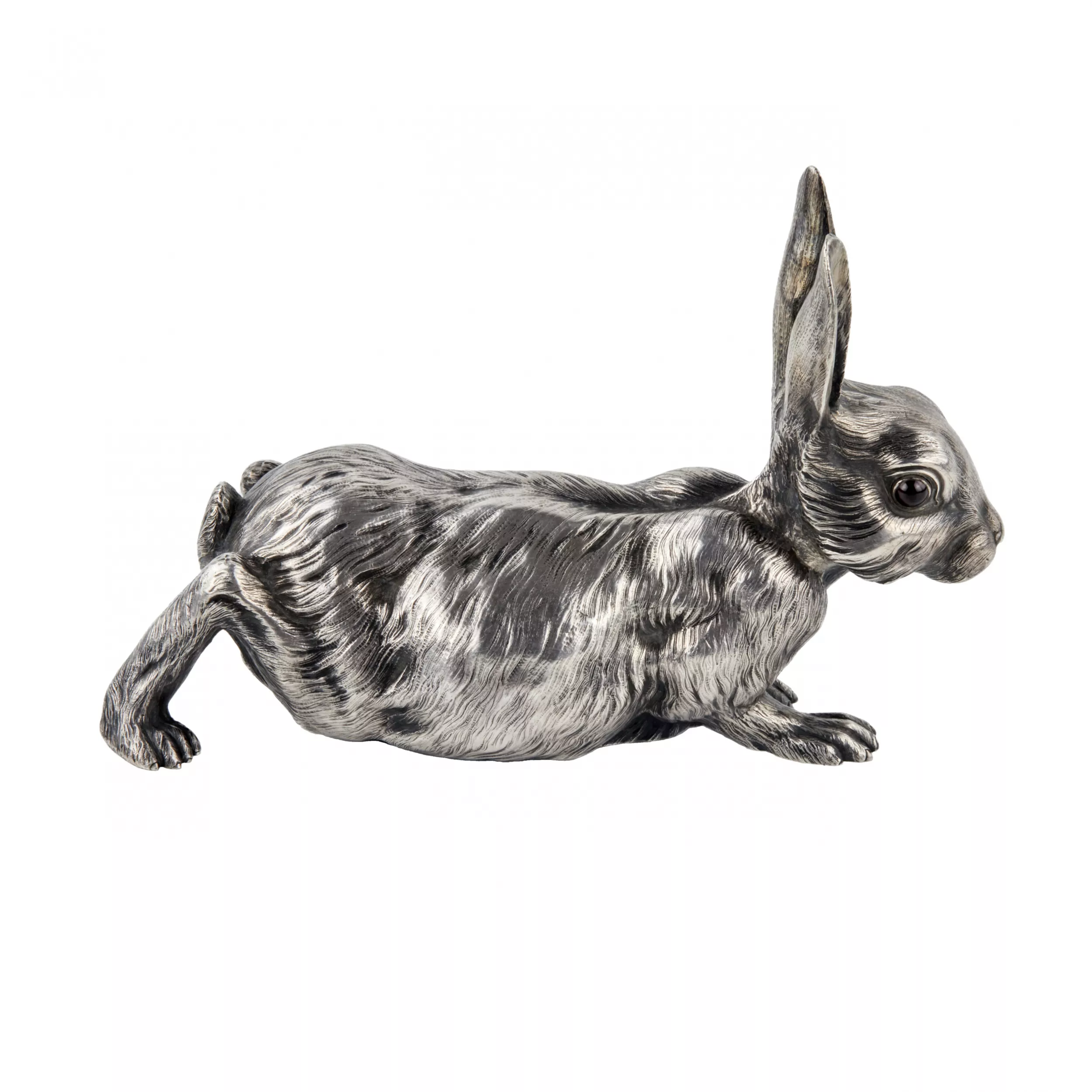 SILVER HARE BELL, VIKTOR AARNE FOR THE HOUSE OF FABERGÉ  RUSSIA, SAINT PETERSBURG, TURN OF THE 19TH–20TH CENTURY
