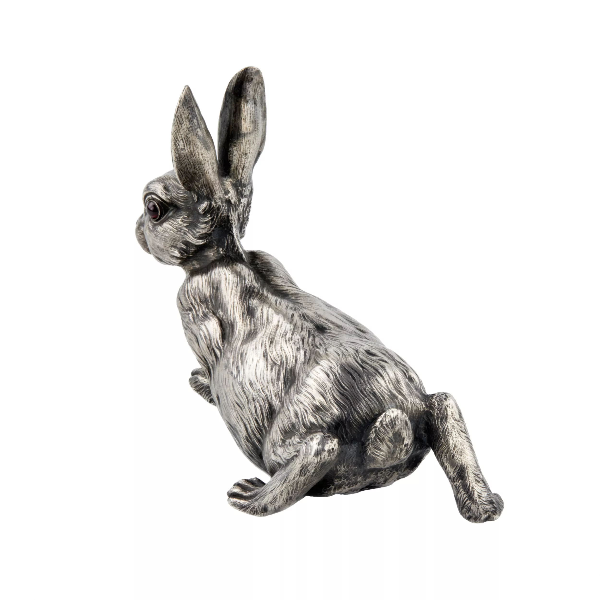 SILVER HARE BELL, VIKTOR AARNE FOR THE HOUSE OF FABERGÉ  RUSSIA, SAINT PETERSBURG, TURN OF THE 19TH–20TH CENTURY