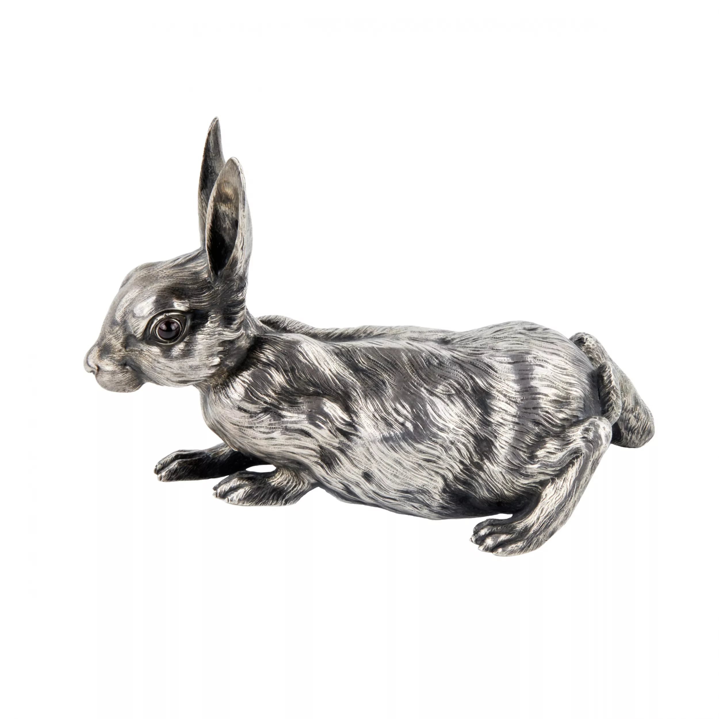 SILVER HARE BELL, VIKTOR AARNE FOR THE HOUSE OF FABERGÉ  RUSSIA, SAINT PETERSBURG, TURN OF THE 19TH–20TH CENTURY