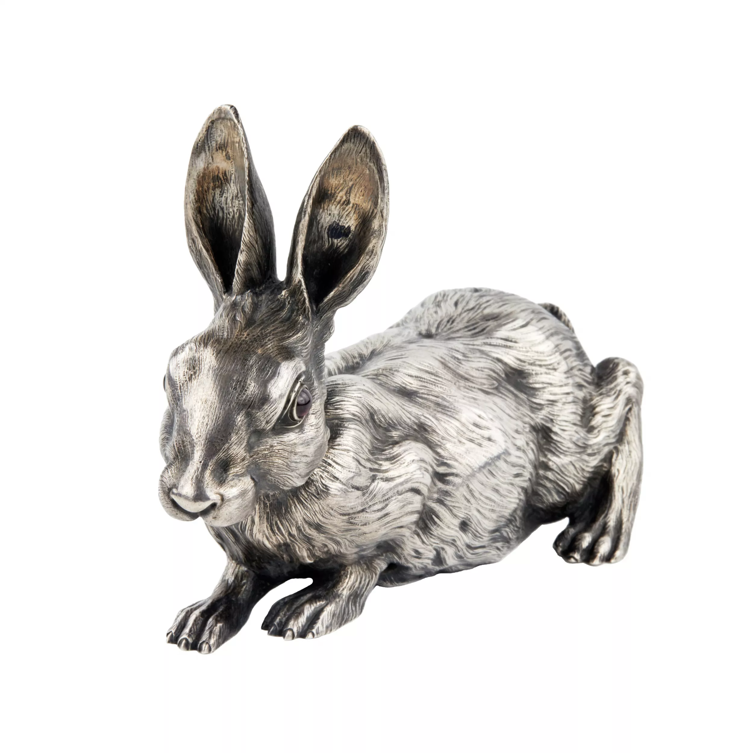 SILVER HARE BELL, VIKTOR AARNE FOR THE HOUSE OF FABERGÉ  RUSSIA, SAINT PETERSBURG, TURN OF THE 19TH–20TH CENTURY
