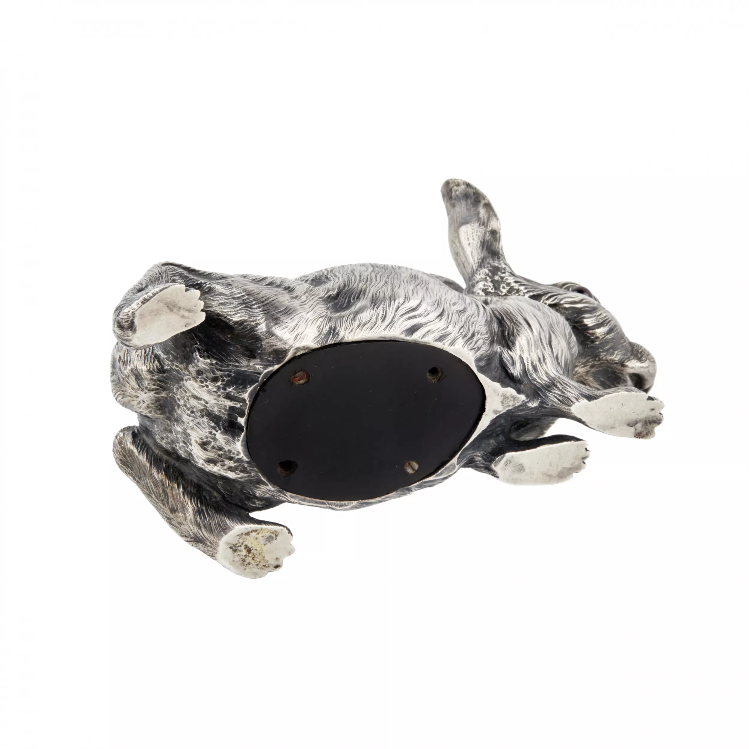 SILVER HARE BELL, VIKTOR AARNE FOR THE HOUSE OF FABERGÉ  RUSSIA, SAINT PETERSBURG, TURN OF THE 19TH–20TH CENTURY